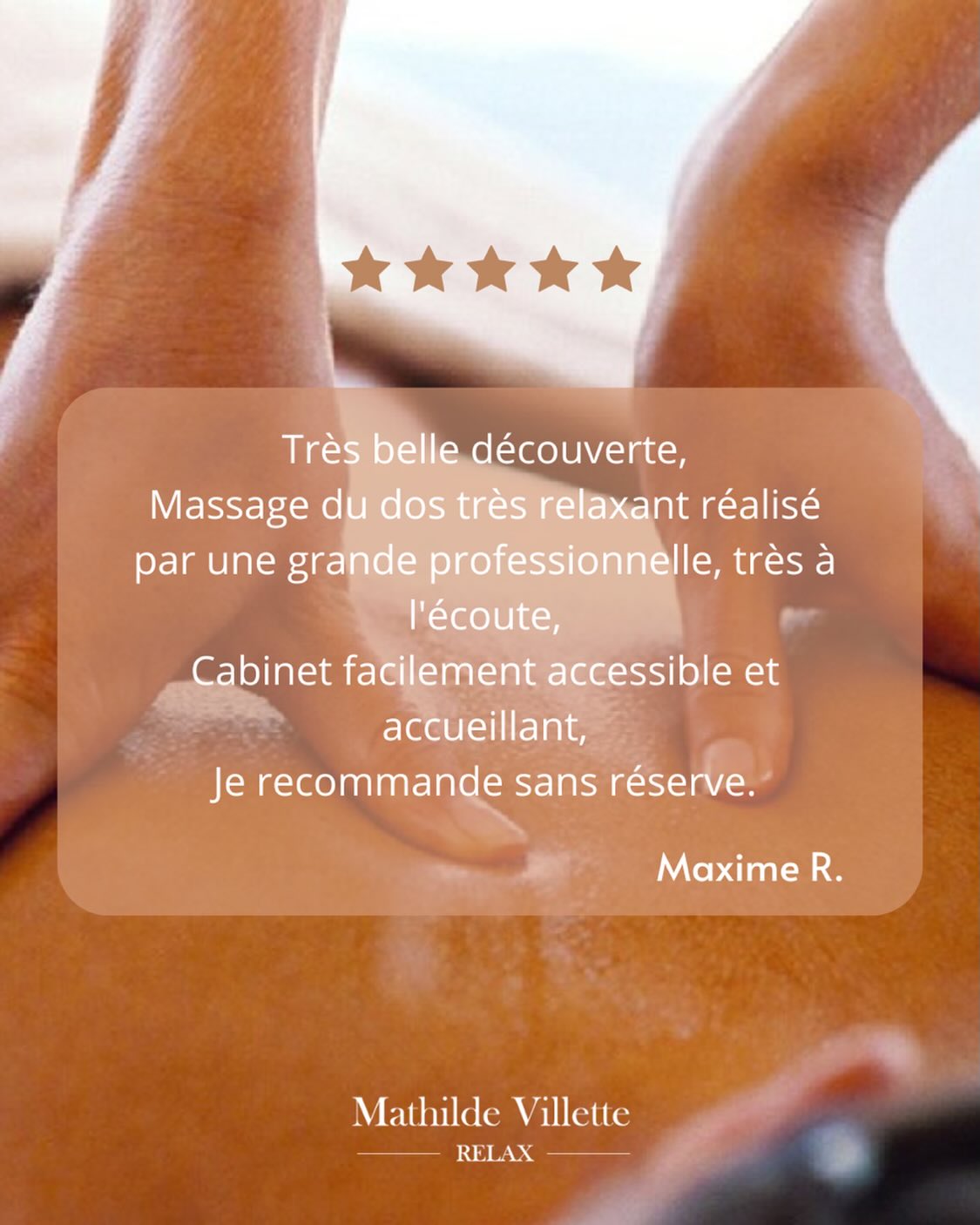 Vos retours sont précieux 🤍
Chaque avis est une belle reconnaissance du chemin parcouru ensemble.
Merci pour votre confiance, vos partages et ces moments d’échange au cabinet 🌿
C’est toujours un plaisir de vous accompagner vers plus de bien-être, de sérénité et d’équilibre.
#avisclients #temoignage #confiance #bienetre #massagebienetre