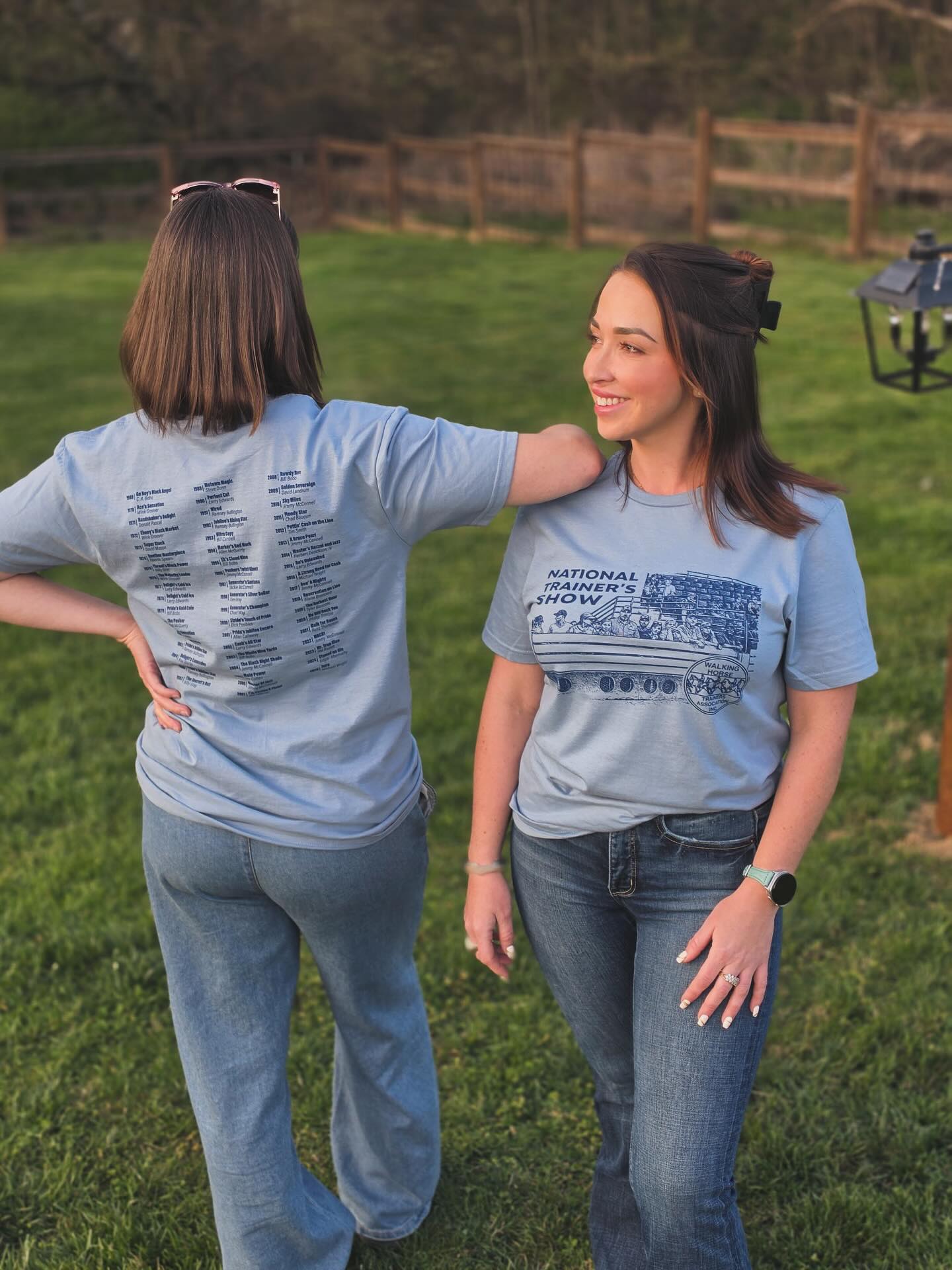 We know what you’re thinking and yes, you too will look this cool in our Walking Horse Trainers Association Nostalgia Tee. Not gonna be at the show? No problem! Message us to order yours today!