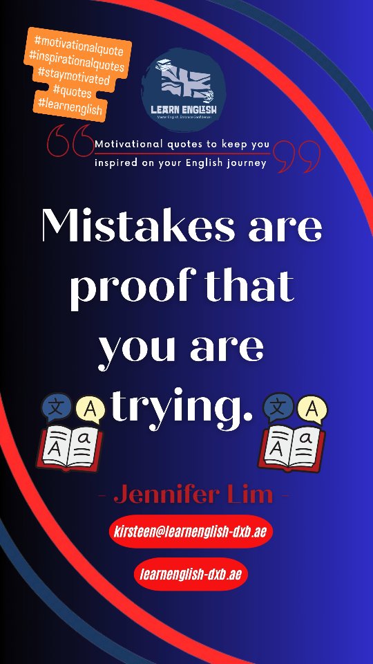 Today's #motivationalquote
Is from Jennifer Lim we hope you enjoy our #inspirationalquotes
#staymotivated
#quotes
#learnenglishwithme