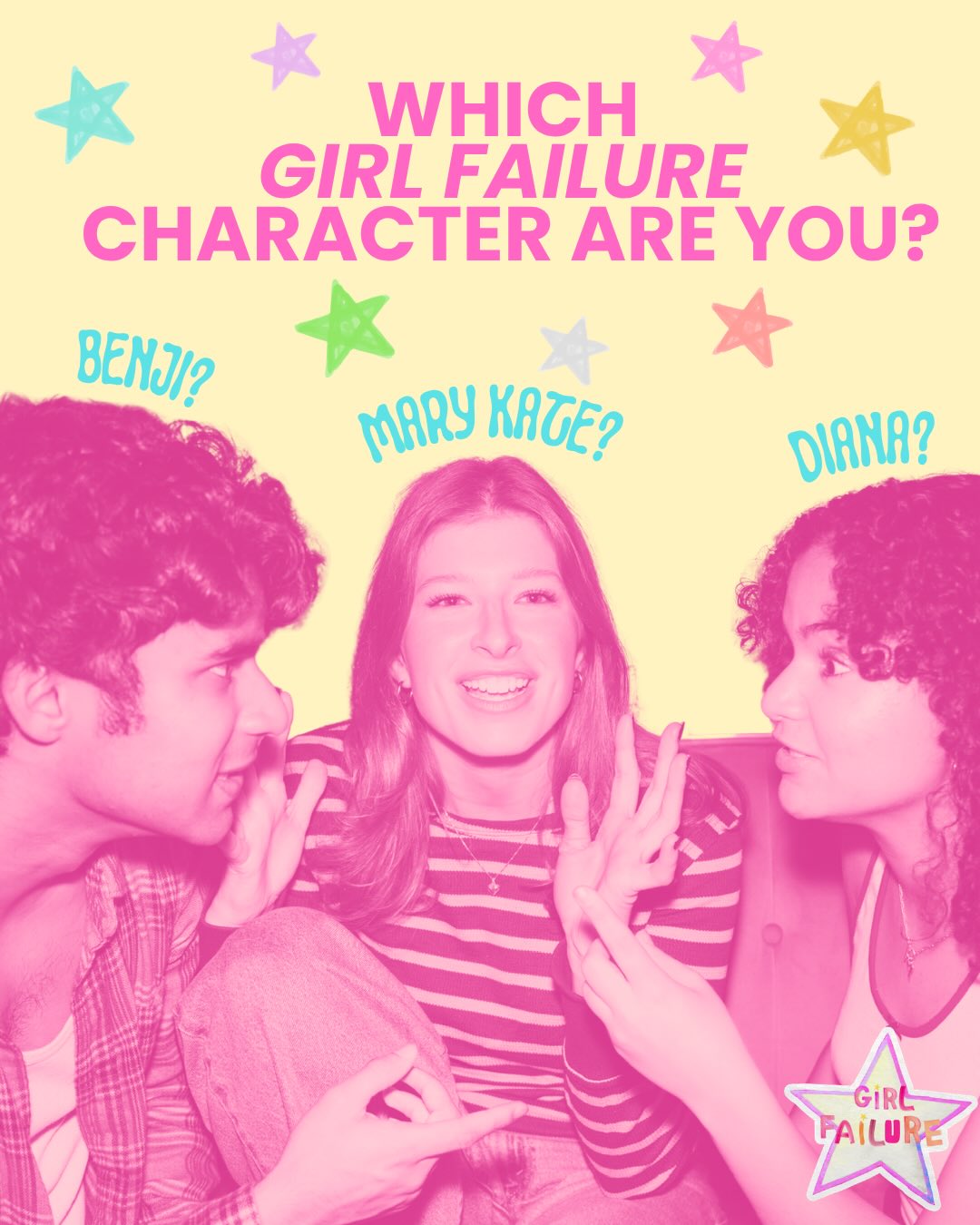 WHICH GF CHARACTER ARE YOU? 💐📰💓 tell us who you get in the comments! #girlfailureshow
-
all episodes of girl failure are out now on YouTube. link in bio!