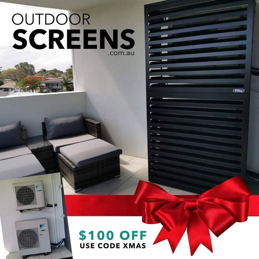 $100 off all products
Use Coupon Code XMAS
Order directly online
Www.OutdoorScreens.com.au
Any questions, Pls feel free to give us a call on 07 549 777 66 or drop us an email at info@outdoorscreens.com.au