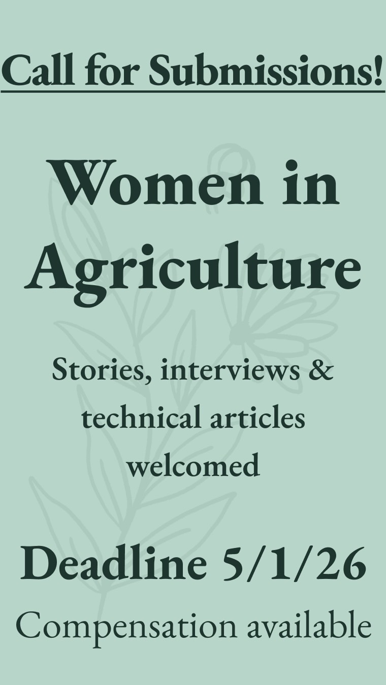 🚨🚨🚨The deadline to submit articles for our forthcoming Women in Agriculture edition is now just a few weeks out! Compensation is available.
💚Visit thenaturalfarmer.org to learn more!
🌻Have questions? Ideas you want to talk through? Email us!
.
.
.
#nofa #organicfarming #thenaturalfarmer #regenerativeagriculture #organic
