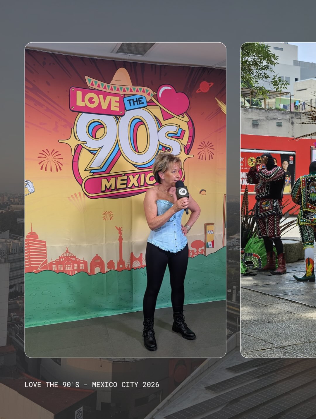 Ciudad De Mexico… a place of vibrant colours, architectural splendour, festivities and an amazing skyline! Thank you @boboproducciones and @lovethe90s_latam . I feel very lucky.
Thank you Mexico 🇲🇽 ‘til next time 💚
📸 courtesy of @clemnyc