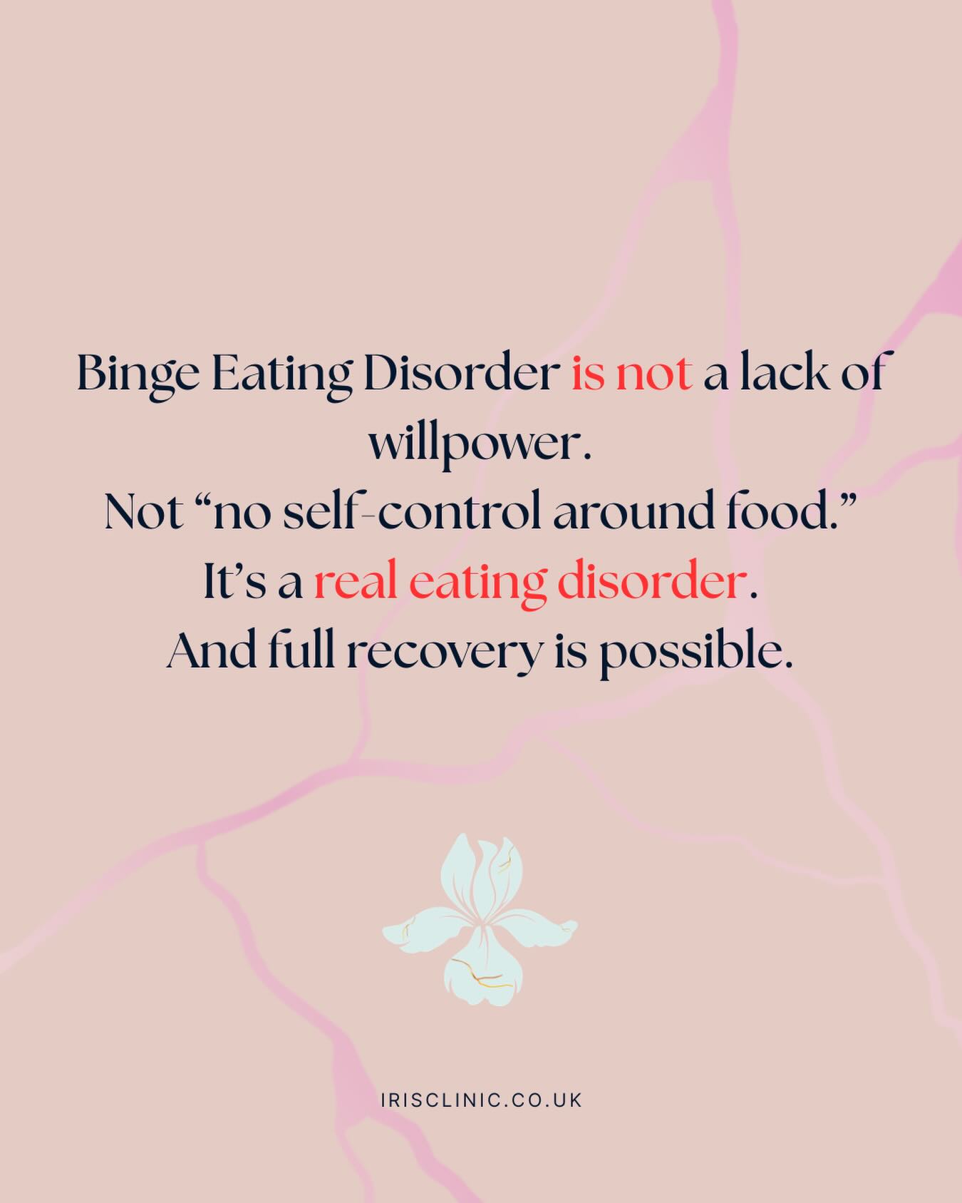 Binge eating disorder (BED) affects more performers than you may think…
BED symptoms may include-
Eating to the point of discomfort
Eating very quickly
Eating when you’re not hungry
Eating in response to stress or trauma
Eating alone due to embarrassment
Feeling guilt, shame and out of control
All of the things your brain may tell you like ‘you have no self control and willpower’ or ‘you are just greedy’ are categorically NOT TRUE. BED is a serious mental health condition which has nothing to do with willpower and can be driven by many factors including trauma, burnout, anxiety, depression, nutritional deficiency…
Please reach out if you need some support. Whilst we can’t diagnose BED, we can support symptoms and assist recovery. ❤️🩹