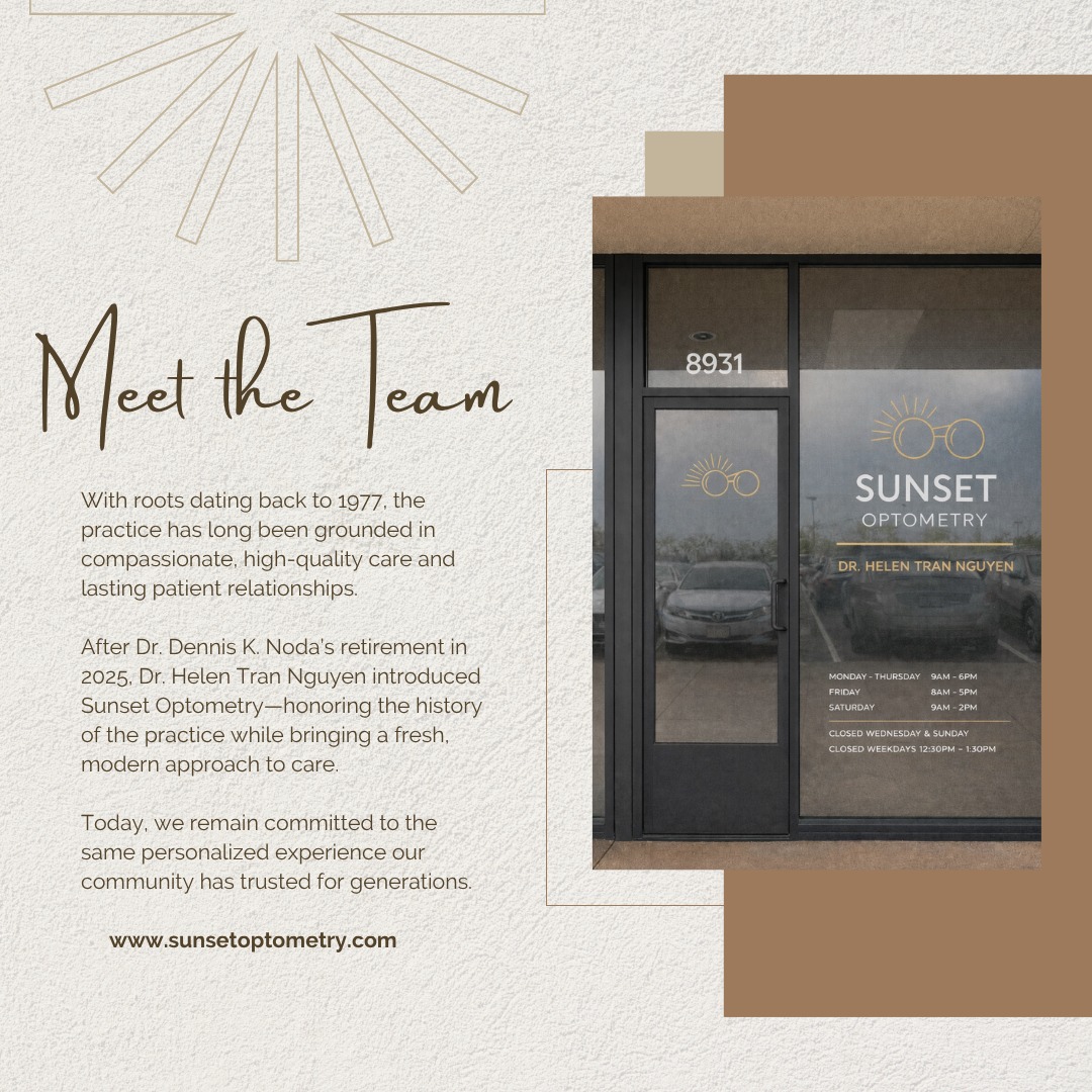 We love caring for our patientsโboth new and longtime friends! ๐
Our team is friendly, knowledgeable, and here to make every visit comfortable, personal, and focused on your vision health.
From your annual eye exam to finding the perfect glasses or contacts, weโre dedicated to helping you see every sunset clearly ๐โจ
#optometry #fyp #eyedoctor