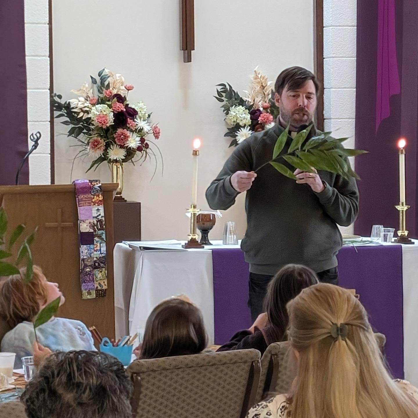 Creativity was on display Palm Sunday as we cried out, "Hosanna!"