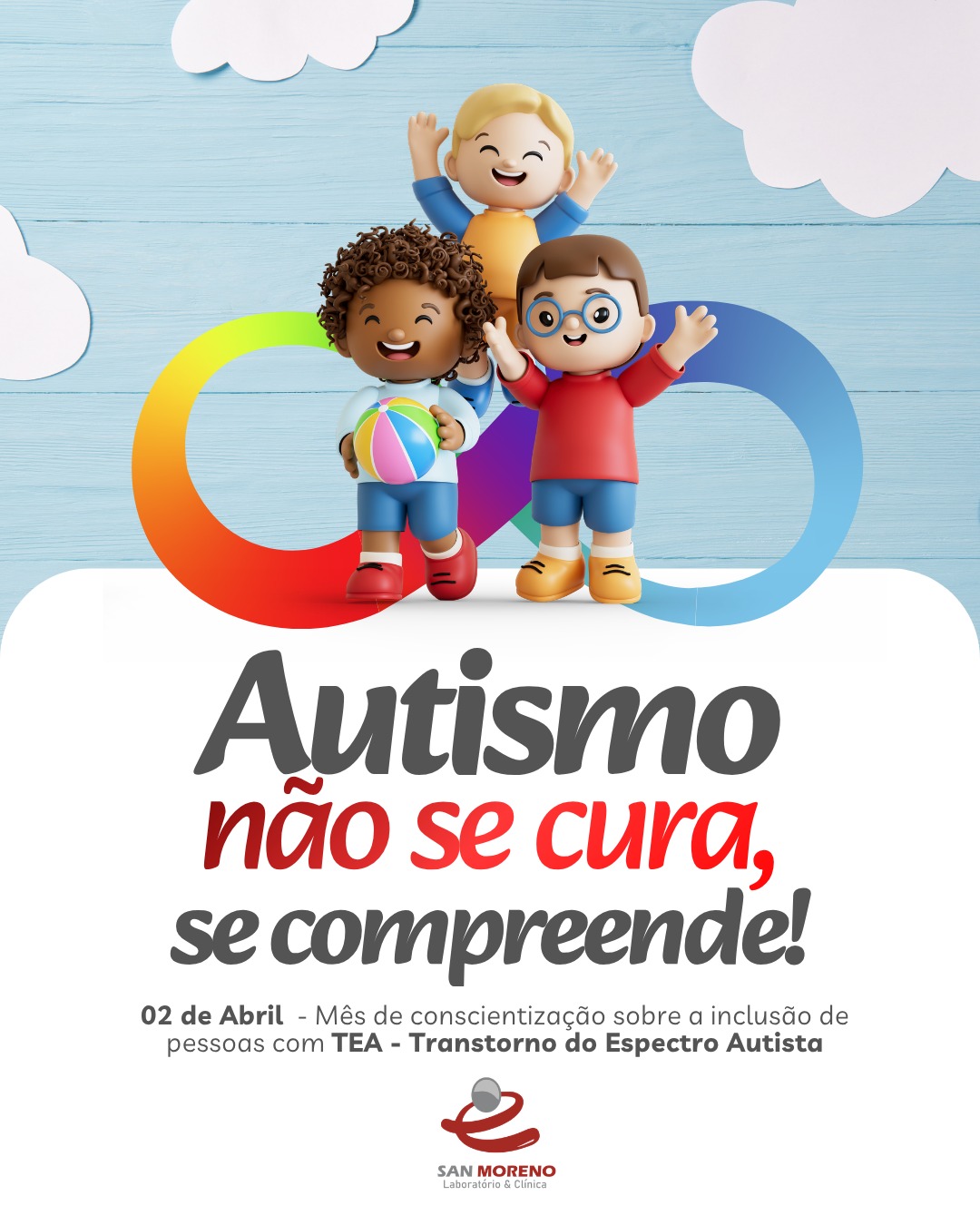 No dia 02 de abril, celebramos o Dia Mundial de Conscientização do Autismo 💙
Mais do que uma data, é um lembrete de que inclusão começa com respeito, informação e empatia. O espectro autista é diverso, e cada pessoa tem sua própria forma de viver, sentir e se expressar.
Que possamos aprender a ouvir mais, julgar menos e acolher sempre.
#DiaDoAutismo #Conscientização #Inclusão #Respeito #Empatia