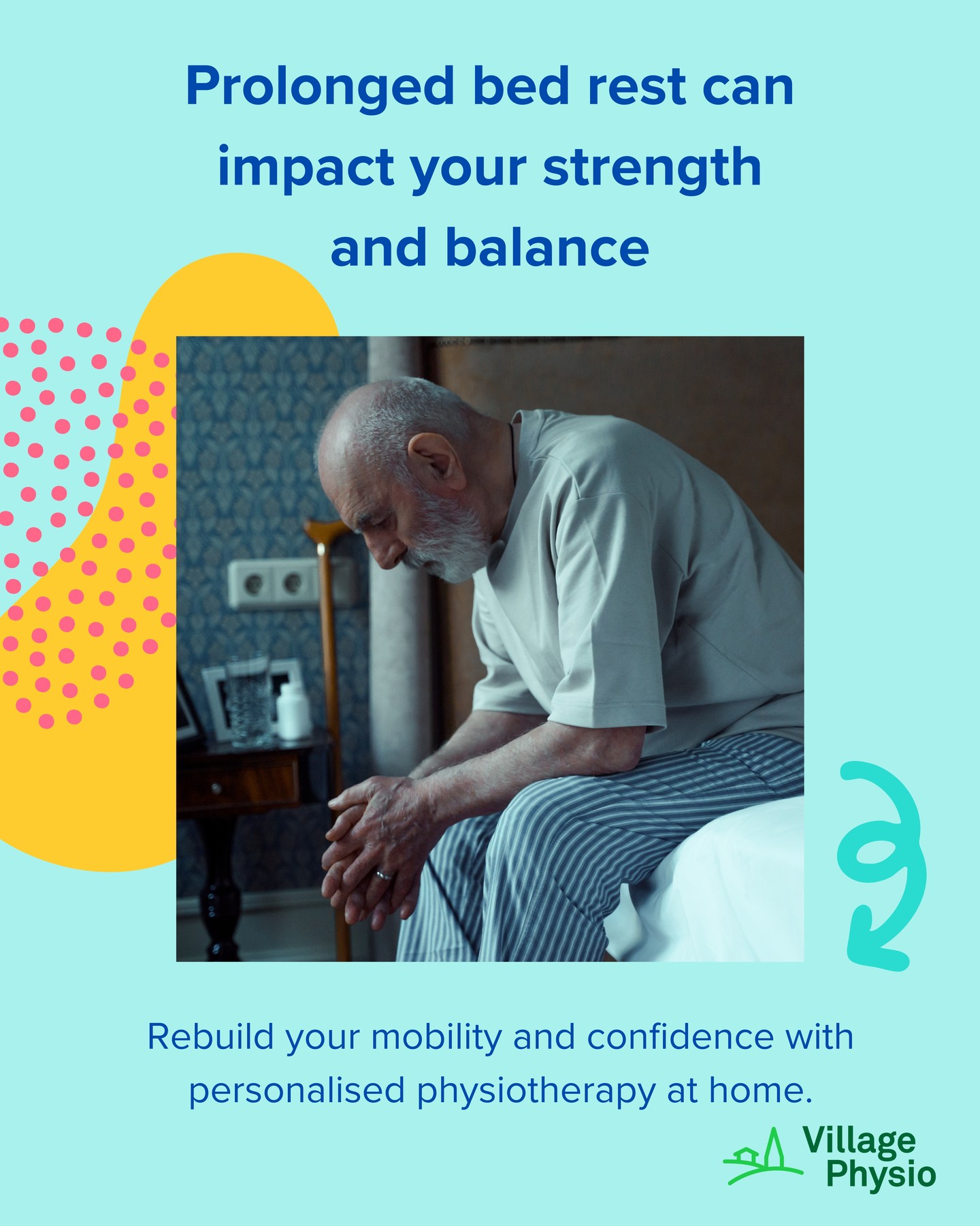 After illness, surgery or a period of bed rest, it is common to experience muscle weakness, reduced balance, stiffness and a loss of confidence with walking. Even a short time being less active can affect strength and mobility more than people expect.
Reduced activity can also increase the risk of falls, particularly if balance and coordination have been affected. As a result, everyday tasks such as getting up from a chair, walking around the home or managing stairs may feel more difficult during recovery.
Physiotherapy can support recovery by helping people gradually rebuild strength, improve balance and restore safe movement patterns. Exercises are usually tailored to the individual and focused on the activities they need for daily life.
For some people, physiotherapy delivered at home can be particularly helpful. Working in a familiar environment allows rehabilitation to focus on real-life movements such as walking around the home, getting in and out of chairs, and navigating stairs safely.
Through Village Physio, we regularly support people across South Yorkshire following illness, surgery or hospital discharge, helping them work towards improved mobility, confidence and independence.
#Recovery #Rehabilitation #MobilitySupport #FallsPrevention #HealthyAgeing #SouthYorkshire
