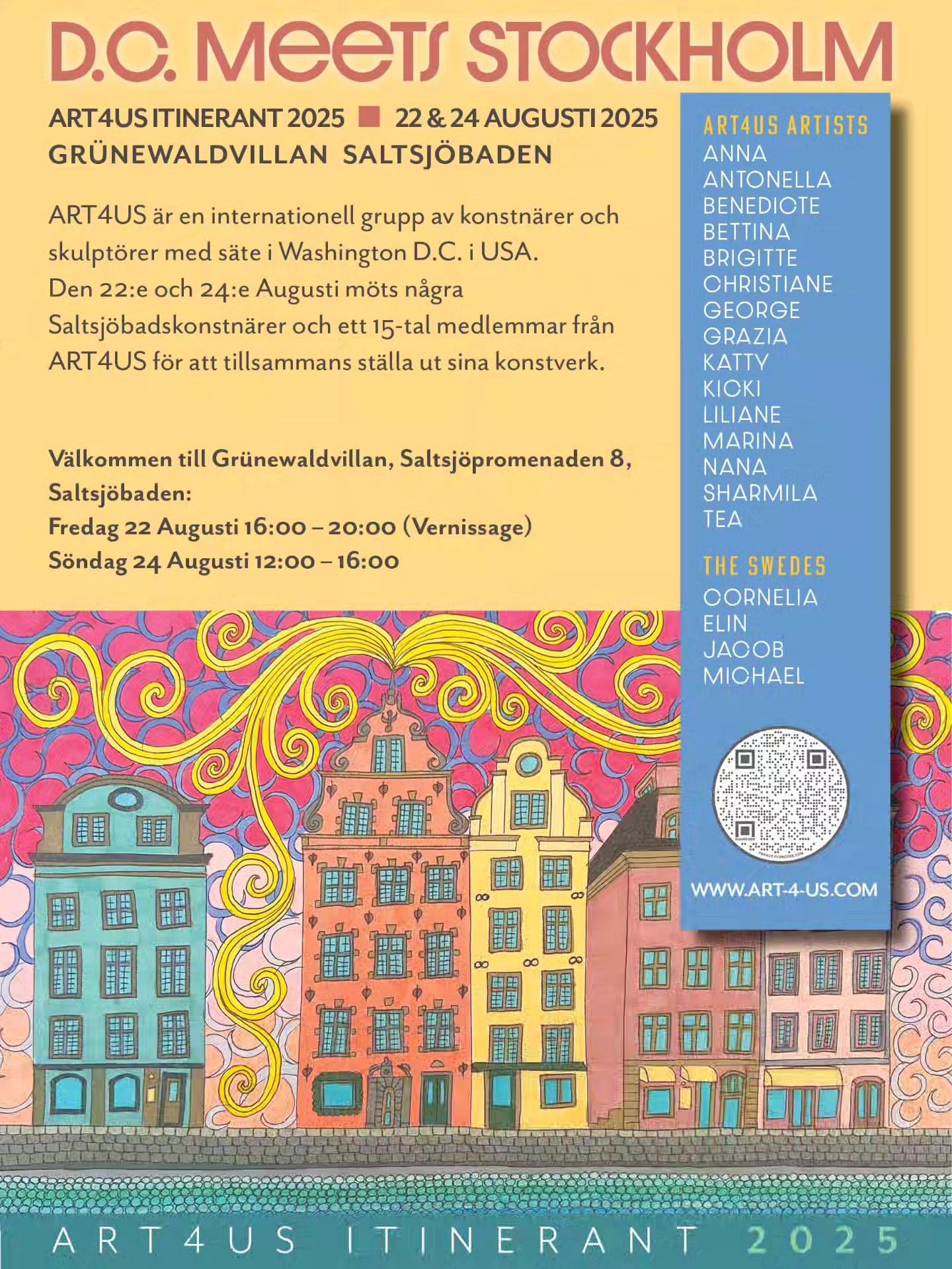 Please join Art4Us on our Swedish adventure! Gleder meg!