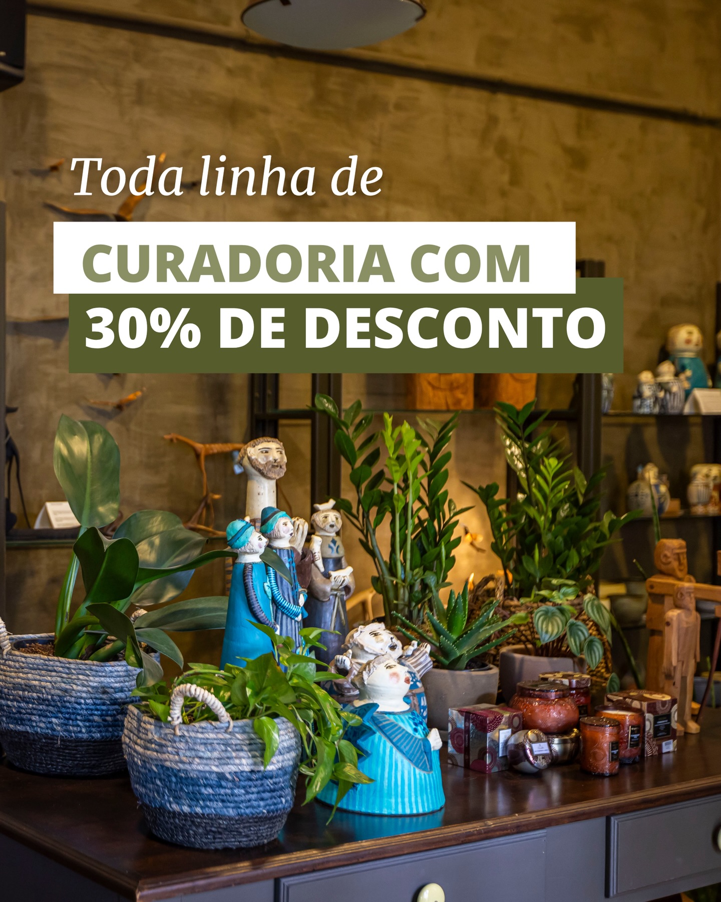 Selecionamos peças da nossa curadoria com 30% de desconto.
São itens que fazem parte do olhar da Anni Verdi, escolhidos pelo design, pela qualidade dos materiais e pela forma como se integram aos ambientes ✨
Velas, aromas, objetos decorativos e peças de artistas brasileiros que ajudam a compor espaços com mais identidade, equilíbrio e presença.
Uma oportunidade para levar para casa produtos que carregam intenção em cada detalhe 💚
Para conhecer as opções disponíveis e fazer o seu pedido, fale com a gente pelo WhatsApp - LINK NA BIO 📲
#anniverdi #curadoriaanniverdi #decoracaocomalma #designnatural