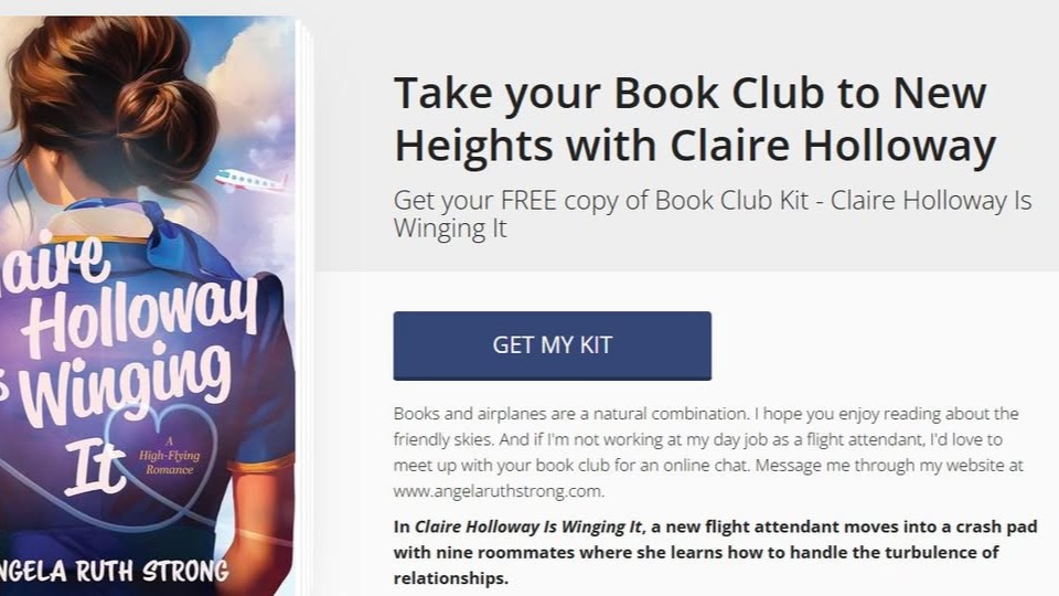 Are you in a book club? Get your FREE copy of Book Club Kit for Claire Holloway Is Winging It by @ang_strong : https://bit.ly/40Sgnnf
#bookstagram #readerscommunity #newrelease #bookclub #bookclubkit #clairehollowayiswingingit #angelaruthstrong #romcom #anovellife #christianfiction #romancenovel