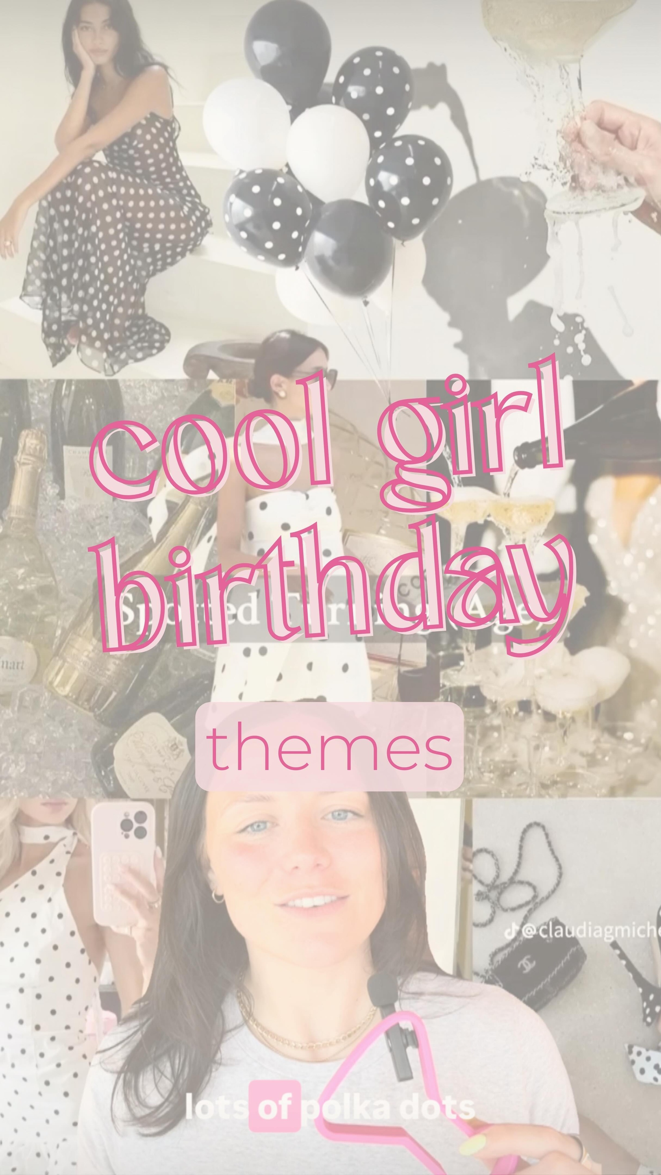 new mini series! 👀
i’m sharing some of my favorite party theme ideas for birthdays, bridal showers, bachelorettes, and more • with cookie inspo to match!
i spend way too much time on pinterest, so i’ve done the scrolling for you and picked out some themes i’m obsessed with • first up: cool girl birthday party themes
let me know your favorite! 🤍