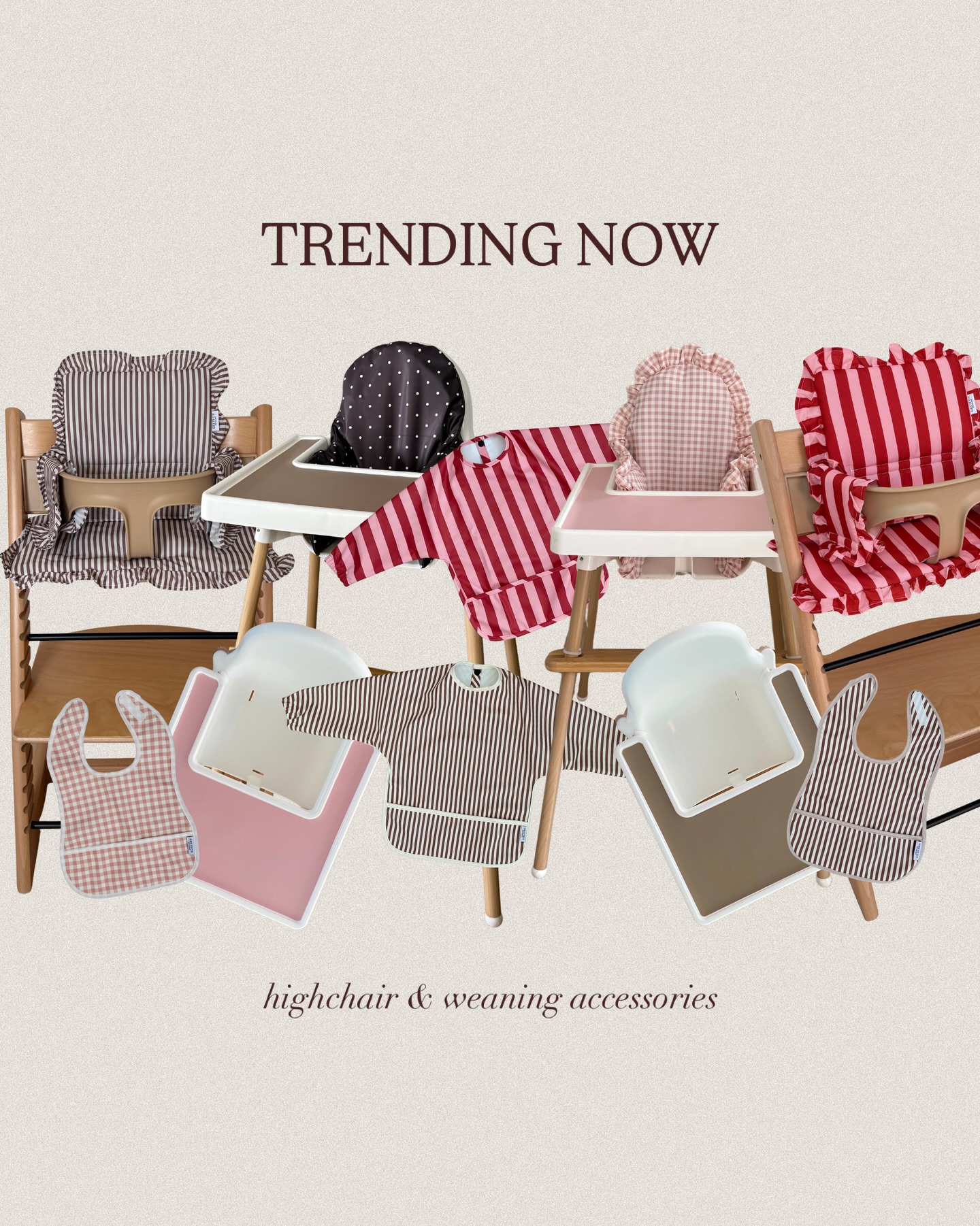 🧸🎀🤎🌸
the cutest weaning essentials… ever!
.
.
.
#stokke #ikea #highchair #tripptrapp #bib