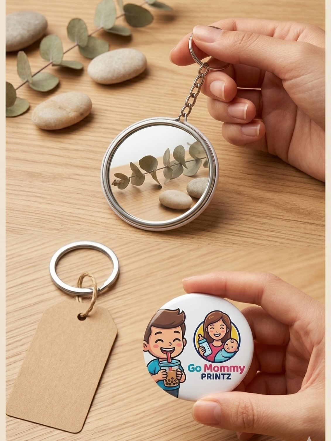 Handog na may silbi at ganda! 🌸 Looking for a unique souvenir? Ang aming Custom Pocket Mirror Keychains ay ang perfect gift na siguradong hindi itatapon ng guests.
Personalized with your event's theme or name. Small enough to fit in a pocket, but big enough to make a lasting impression. Quality souvenir na 'Mirror, mirror on the wall'-approved ng GoMommy Printz!
📩 Message us for orders!
TikTok: _gomommyprintz
Instagram: _gomommyprintz
Facebook: GoMommy Printz
📍 Batangas City