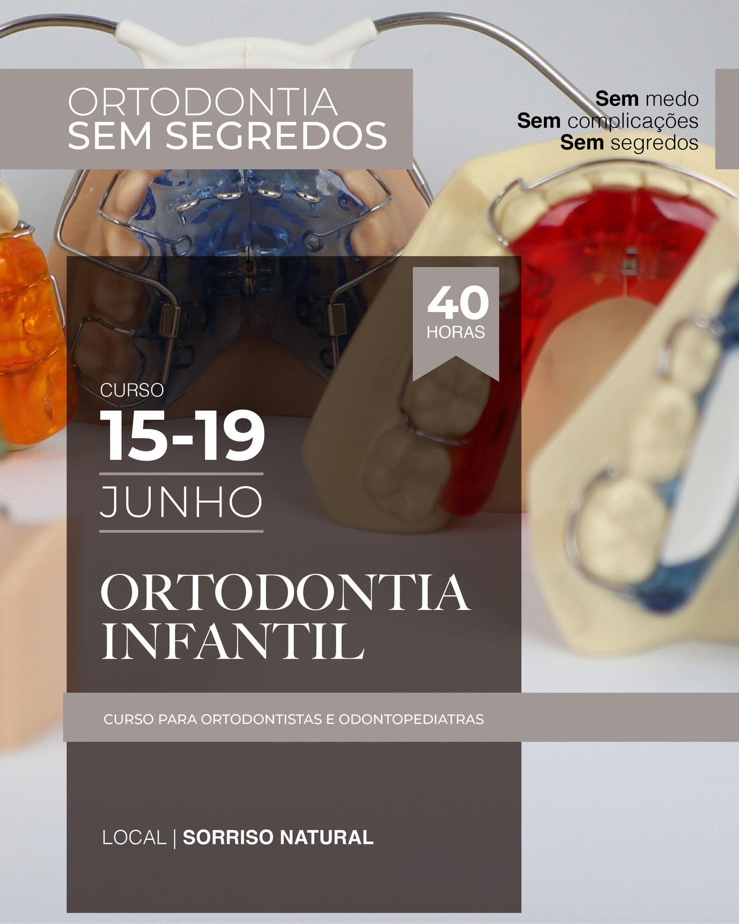 🦷 Ortodontia Infantil Sem Segredos
Tratar crianças não é apenas “fazer mais cedo” — é saber diagnosticar, intervir e guiar o crescimento com estratégia.
No Curso de Ortodontia Infantil, vais aprender a dominar todo o processo, desde o diagnóstico ao plano de tratamento, com segurança, previsibilidade e confiança clínica.
Ao longo do curso vais conquistar:
✔ domínio da ortodontia preventiva, interceptiva e ortopedia funcional
✔ capacidade de tratar pacientes pediátricos com segurança e critério
✔ resultados mais rápidos e visíveis, que aumentam a satisfação e as recomendações
✔ diferenciação clínica real, muitas vezes evitando tratamentos mais complexos no futuro
Porque uma boa intervenção precoce muda tudo!
📅 15 a 19 de junho 2026
👉 Mais informações no link:
https://www.ortodontiasemsegredos.com/ortodontiainfantil