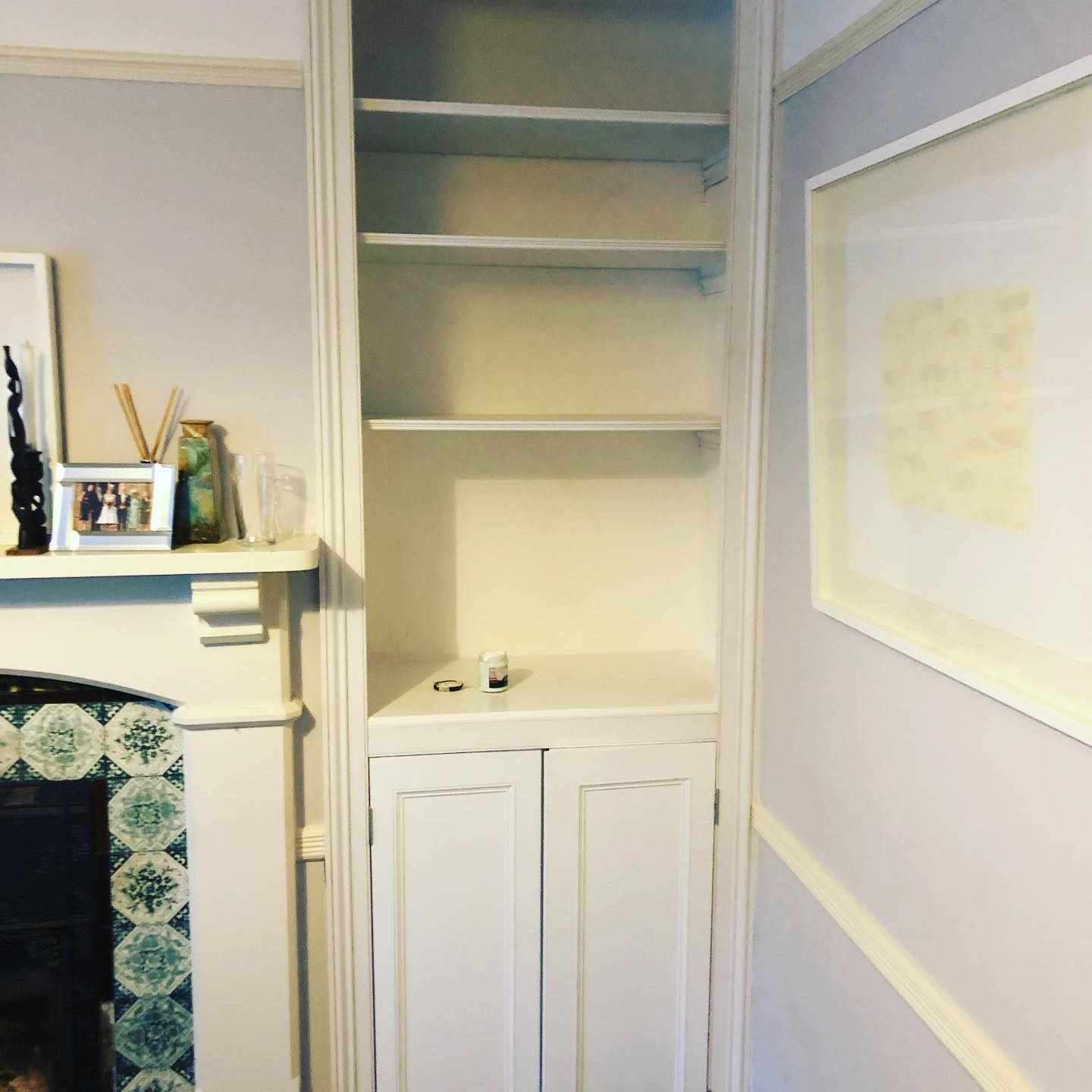 Alcove dresser complete ✅⚒⚒#woodworking #artwork #getthejobdone #redwoods