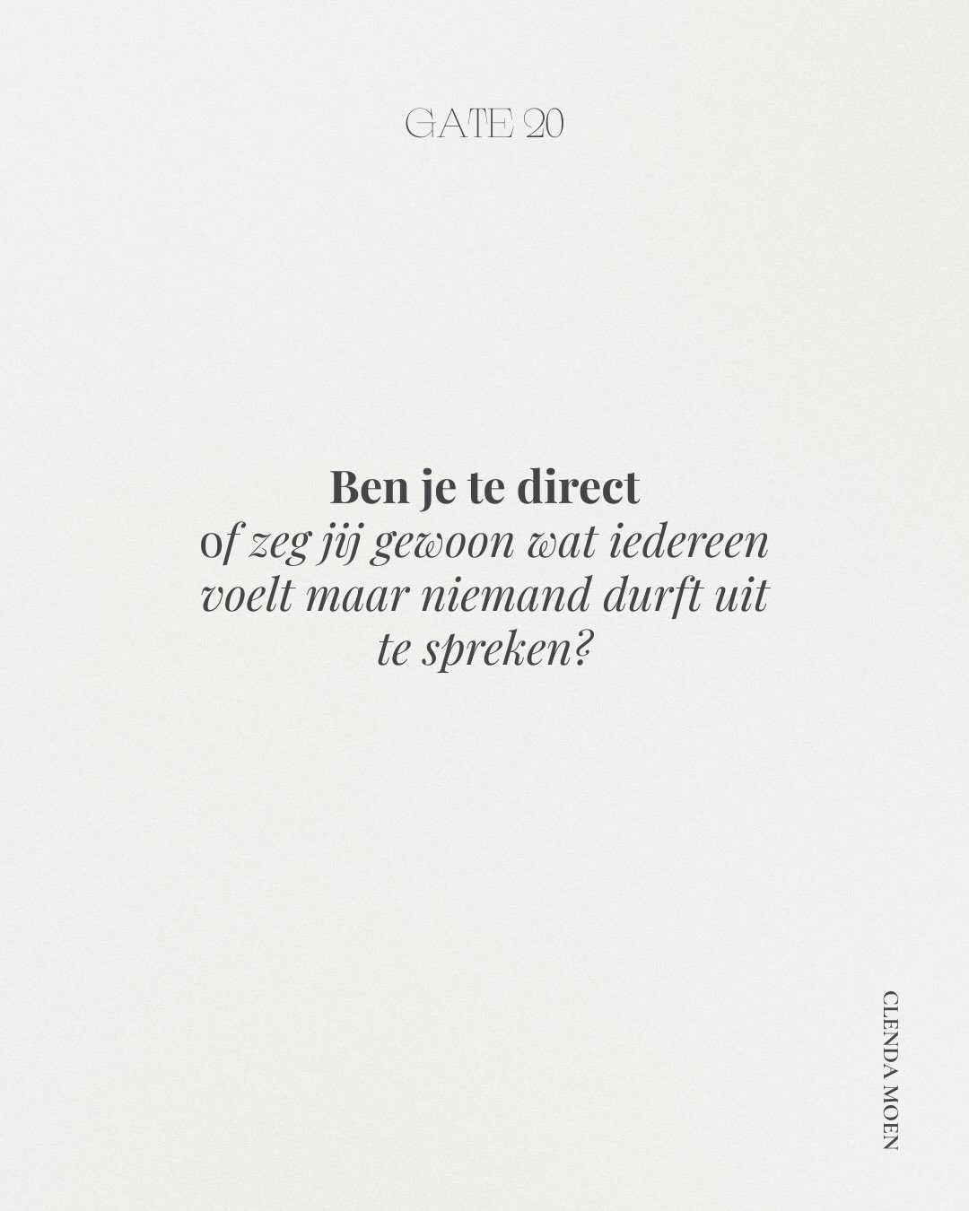 There, I said it.
De 64 Gates Guide laat je zien welke unieke gaven bij jou al zo lang stof liggen te happen dat je ze waarschijnlijk niet eens meer ziet.
Comment “GATES” om de link naar jouw gepersonaliseerde guide te ontvangen - tot en met vanavond 62% korting daling 🔥