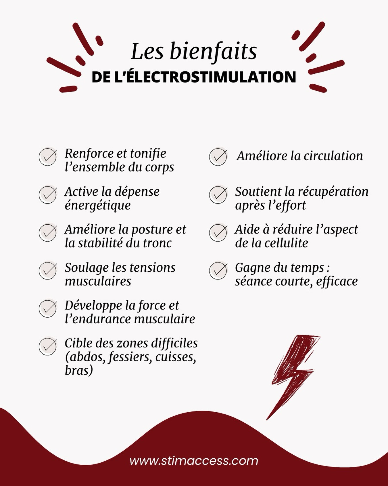 Quels sont les bienfaits de l’EMS sur votre corps ? On vous explique !✨
#ems #electrostimulation