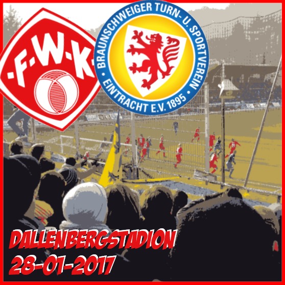 ⚽ Würzburger Kickers - Eintracht Braunschweig 1:1, 2. Bundesliga
📅 vor Ort am 28.01.2017
🚂 Anreise: Da steigt man Samstags früh morgens in Berlin in den ICE in der trügerischen Hoffnung, dass man sich unterwegs noch ein wenig auf zwei freien Plätzen ablegen könnte - um dann beim Einstieg mit Schrecken festzustellen, dass der Zug packevoll ist, weil am Freitag in Berlin die Winterferien begonnen haben. Familien mit Schlitten, mit Ski-Equipment, mit Riesentaschen voller... keine Ahnung, Slalomtore und Biathlongewehre, auf dem Weg Richtung Alpen oder Bayrischer Wald. Unser Wintersport im nördlichen Bayern: nicht 30 km Langlauf, sondern 90 min Langsteh.
🏟️ Stadion: etwa 5 km vom Bahnhof entfernt, auf gut präparierter Loipe in einer halben Stunde zu bewältigen. Da jedoch kein Schnee lag, gingen wir zu Fuß, scheiterten aber bereits am ersten Slalomtor, als wir am Eingangstor zum Brauhaus einfädelten und im Warmen auf dem Hintern landeten.
🤩 Legenden: frostige äußere Bedingungen, ideal für Eintrachts Skandinavier im Sturm - den aus Norwegen verpflichteten Nigerianer Abdullahi, und den Schweden Nyman, der in der Nachspielzeit keineswegs vor dem Tor scheiterte, sondern Eintrachts Ausgleich erzielte.
👩👩👧👧 Fans: die Fanclub-Fahne durch die sehr engen Stäbe des Zaungitters zu befestigen war eine echte Frickelei. Doch als Nyman und Abdullahi nach dem 1:1 jubelnd abdrehten, wurde genau vor unserer Fahne das Foto geknipst, das mehrere nationale Medien für ihren Bericht vom Spitzenspiel (!) der 2. Liga (6. vs 1.) als Artikelbild nutzten. ( 👉 stilisierte Nachbildung - Urheberrecht und so)
Vor dem Dilemma stehend, ob man beim Zuschnitt des Fotos die Fahne der Berliner Löwen halbieren oder Kapitän Ken Reichel von seinem linken Arm trennen sollte, trafen alle Medien eine kluge Wahl und ließen die Fahne komplett.
🐶 Wenn Kickers ein Hund wäre: Wenn Ken Reichel beim Foto aus Würzburg am Arm kupiert wird, dann sollte es auch ein Hund sein, der typischerweise an Ohren und Rute kupiert wird: der Dobermann.
#würzburgerkickers #eintrachtbraunschweig #dallenberg #groundhopping #2liga