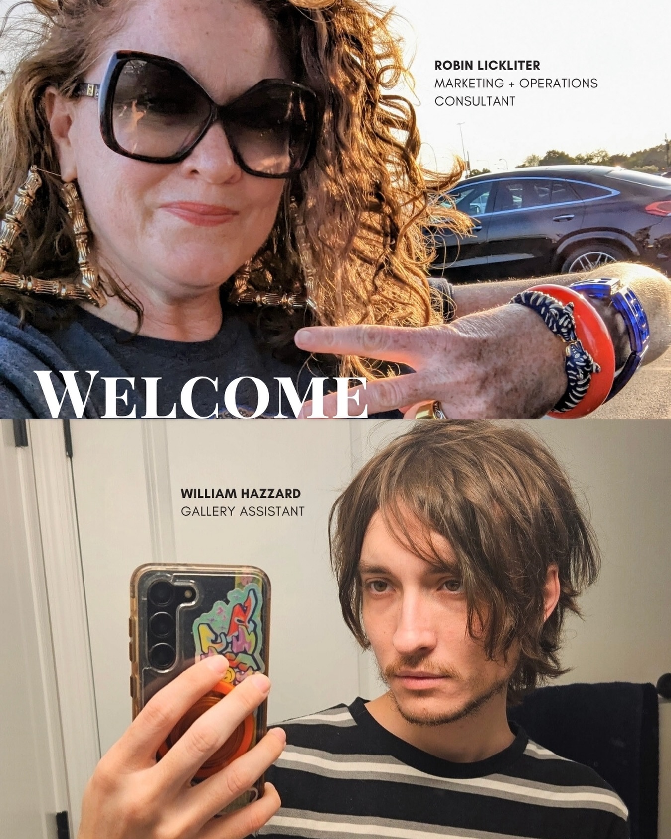 Introducing the dream team holding down Noname Gallery while I recover. ❤️
Robin Lickliter is stepping in as Marketing + Operations Consultant. Robin is a long-time friend and saving grace behind the scenes. Don’t be surprised if you come across her work in our newsletter and blog - I have complete trust in her taste, that’s important.
William “Hazz” Hazzard joins us as Gallery Assistant. He’s a fresh grad from Salisbury University with a BFA in Graphic Design + New Media and already a wonderful addition to the space. I’m really happy to have him in the mix. He brings great energy, he’s dependable, and has settled into the gallery so naturally.
If you stop by while I’m out, these are the lovely people keeping things going. I’m grateful for them, and for all of you.
📍NoName Gallery
8127 Germantown Ave
Philadelphia, PA 19118
#NoNameGallery #Philadelphiaart #Phillyartgallery #Affordableart #Dreamteam