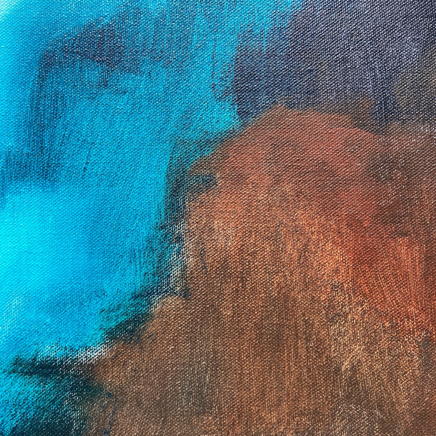 Close-up details from a 48x48 inch artwork. I like how the parts make up a whole in a painting. Each tiny section is an interesting abstract piece in itself.
#artdetails #artdetail #artworkdetail #abstraction #abstractartists