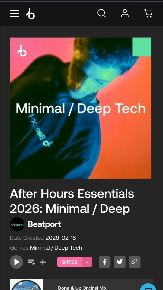 🏆 Just discovered my remix for Wanna Dance was added to the official After Hours Essentials 2026 Minimal Deep Tech charts by Beatport. Such a great feeling and milestone that my name is getting the recognition I'm aiming for.
Having the release on the same VA " Echolette Records " 💽 with Francesca Lombardo, Birds of Mind and Nesta, finding my name on the same charts alongside calibre 1 artists like Satoshi Tomiie, Kolter, Silat Beksi, Per Hammar and Paolo Bolivar.
This is pure blessing and the universe tells me to lock in more because grinding & hard work pays off ☣️
Why is this special?
When I decide I'm going to create a track, I don't think how I'll fit in or chase trends during my creative process. So basically at the end the track becomes very hard to release in labels because it's very different from what's on the market at the moment and that's my aim, to just be 🧘🏻
When this is appreciated I feel like I'm genuinely getting to where I want to be, not trying to adapt to hop on the trending train.
#minimaldeeptech #beatport #francescalombardo #kolter #satoshitomiie