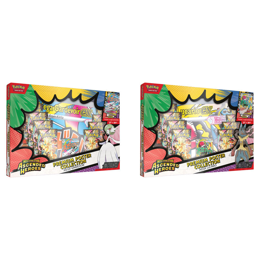 Mega art, mega pulls, mega display. Ascended Heroes: Premium Poster Collection—poster, foil promo, 10 boosters + code card. Perfect for collectors and wall displays. Limited stock — Link in Bio ✨ #PokemonTCG #AscendedHeroes #PokemonCollectors #WallArt #TCGCommunity