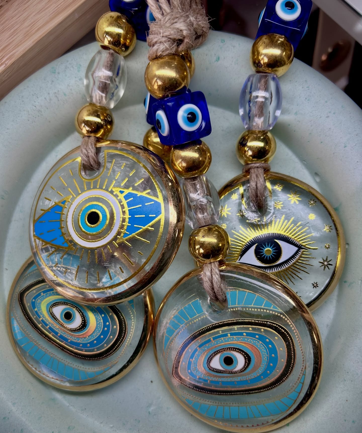 A little beauty, a little meaning, and a whole lot of good energy 🧿✨ Our evil eye wall hangings aren’t just stunning statement pieces. They’ve long been cherished as symbols of protection, said to ward off negativity and invite in positivity and peace. Whether you’re adding one to your own space or gifting it to someone special, it’s a thoughtful way to share style and intention. The best decor doesn’t just look good, it feels good too 😌💙
$25 each. Only 4 left!
Buy in-store today 10-5pm!
📍28 Gould Street, Reading Ma
#bostonmicroneedling #bmskincare #readingma #evileye #positivity
