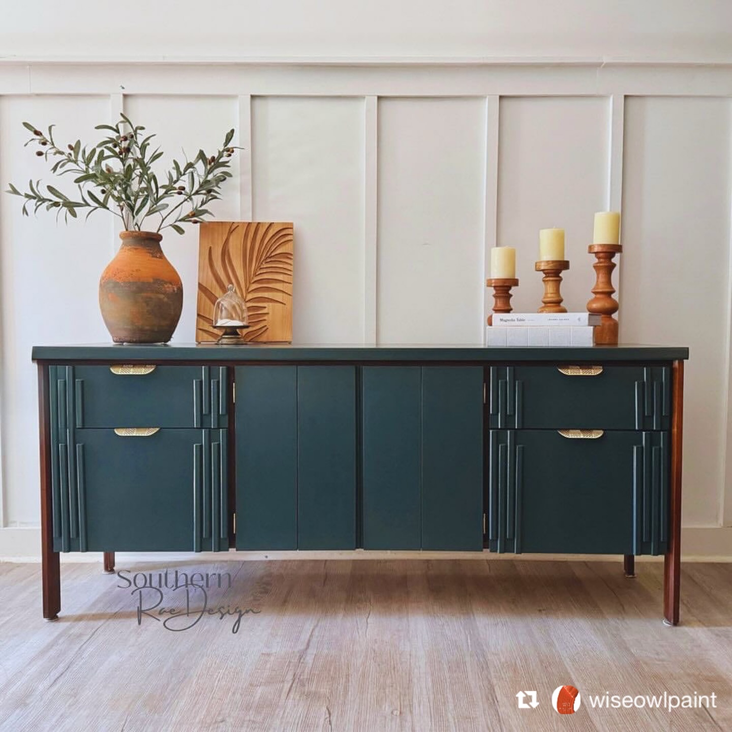 🦉Australia’s home of Wise Owl Paint
THIS IS WHERE MOST FINISHES FALL APART.
Not in the colour.
In the decisions behind it.
A piece like this only works when everything is resolved early —
before the first coat goes on.
The base is stable.
The colour sits evenly.
The sheen doesn’t shift panel to panel.
Nothing pulling against it.
Nothing fighting for attention.
That’s what lets a darker colour hold clean —
not heavy, not flat, not patchy.
Just depth that stays consistent across the whole piece.
Most finishes miss it here.
Not because the colour is wrong —
but because the surface underneath hasn’t been properly set.
And once that’s off, the finish spends the rest of the job trying to catch up.
A professional finish doesn’t rely on the final coat.
It’s built into the system underneath it.
Beautiful work by @southern_rae_design
Wise Owl Paint One Hour Enamel in Charleston Green.
Available from The Furniture Paint Shop ~ Australia’s home of Wise Owl Paint 🦉
#FurniturePaintShopAustralia #WiseOwlPaintAustralia #WiseOwlPaint