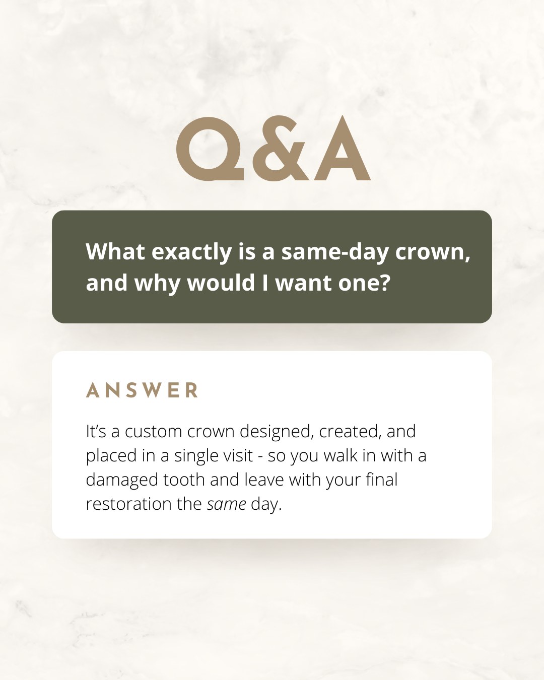 What exactly is a same-day crown - and why do patients love them?
Traditionally, getting a crown meant multiple visits, temporary restorations, and weeks of waiting.
With our digital technology at Diamondview Dental, we can scan, design, and mill certain crowns right here in the office - all in one appointment!
It’s dentistry designed to work around your life, not the other way around.
(780) 454-7355
#yegdentist #edmontondentist #dentalcareyeg #yegdental #cerec #samedaycrowns
