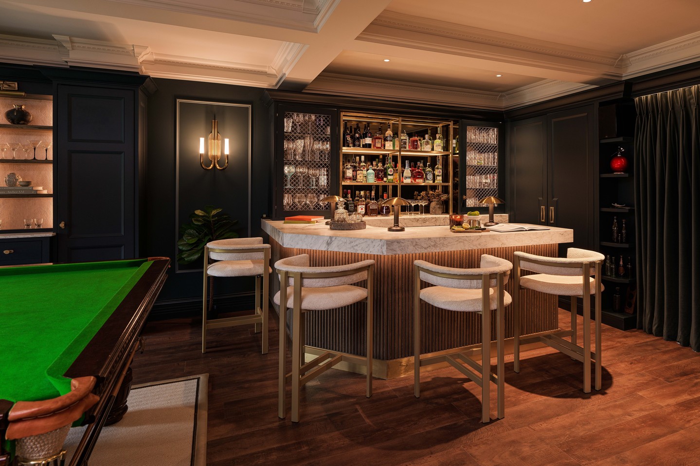 S E R I E S | The next unseen nook of ‘The Bar’. Working with original architectural features, the bar boasts ample charm, robust finishes and a deep rich pallet.
