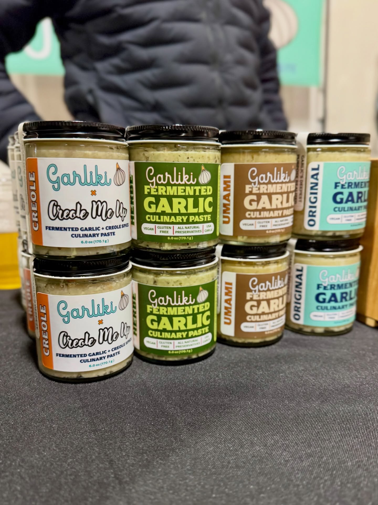 Four flavors, four delicious ways to elevate any meal that calls for garlic ✨
The much-loved flavor of garlic is transformed and intensified by using a spontaneous fermentation technique that leaves you with a savory cooking paste, ready for action!
Original: Garlic, @jacobsensaltco Oregon Sea Salt, and Lime Juice.
Creole: Garlic, Lime Juice, Lemon Juice, White Peppercorns, Habanero Pepper, Oregon Sea Salt in collaboration with @creolemeup
Umami: Garlic, Chickpea Miso, Chickpeas, Jacobsen Oregon Sea Salt, Lime Juice
Herbe: Garlic, Italian Seasoning, Jacobsen Oregon Sea Salt, Lime Juice
Order all four online at garlikipaste.com to be shipped directly to your door!