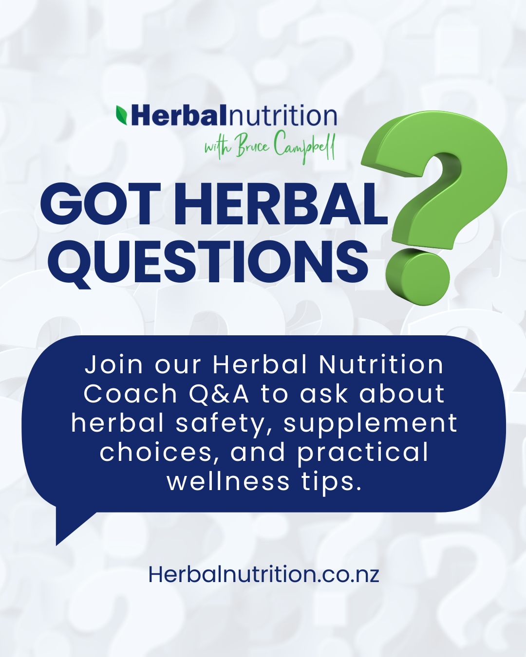 Ever wondered if herbal supplements are right for you? Our Herbal Nutrition Coach Q&A is a relaxed session where you can ask questions about herbal safety, supplement choices, and practical wellness habits. 🌿💬📖
Learn how herbs may support your health, what research suggests, and how to avoid common mistakes when starting a herbal routine. It is a simple way to get guidance before adding something new to your lifestyle.
Bring your questions and get helpful insights from a coach who understands herbal wellness.
Book your spot today: herbalnutrition.co.nz
#herbalhealth #supplements #nzwellness #naturalhealth #herbalquestions #wellnessjourney #plantnutrition
