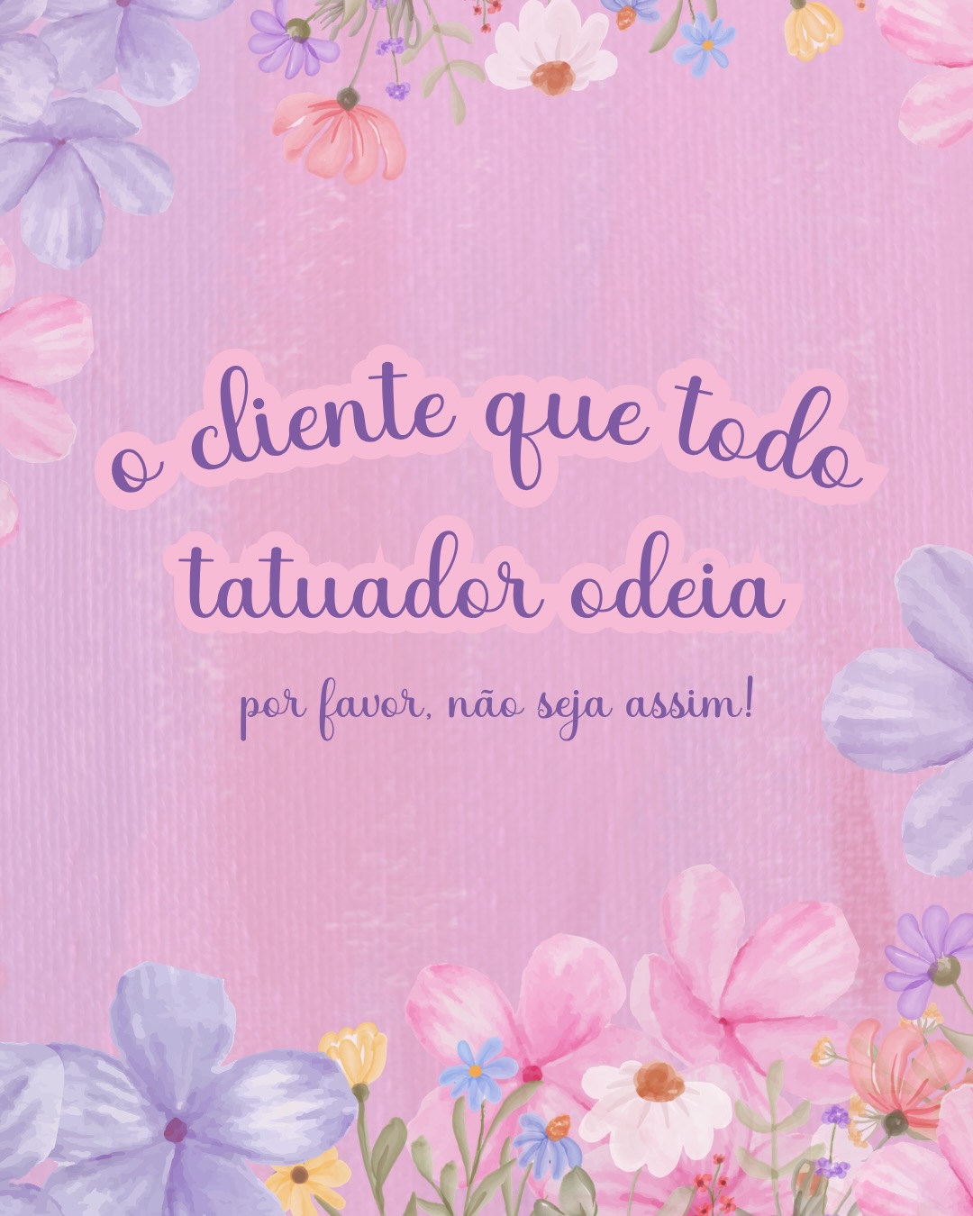 Eu digo cliente, mas na verdade nunca chega a ser cliente mesmo. Uma pessoa que não enxerga valor no profissional, dificilmente vai contratar o serviço oferecido. E tudo bem, eu quero clientes que admirem o meu trabalho, mas acima de tudo, se conectem comigo! Se me pediu orçamento de um leão realista fechando o braço eu já sei que está mandando mensagem para qualquer @ com “tattoo” no nome e não porque gostou do que eu faço.
E qual será que é o tipo de tatuador que todo cliente odeia? 😝🤣