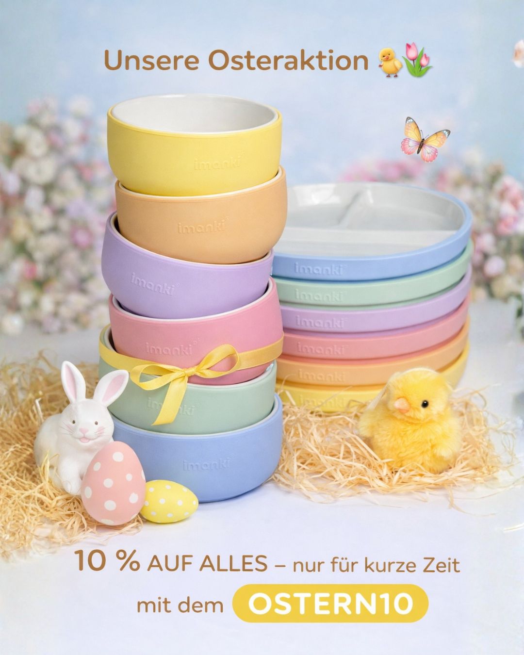 Frühlingsfrische Farben für kleine Genießer - stilvoll, praktisch und schadstofffrei 🩵
Unsere wunderschönen Porzellanteller und Schalen für Kinder in zarten Pastellfarben bringen nicht nur Ordnung ins Essen, sondern auch richtig gute Laune.
Perfekt als liebevolles Ostergeschenk oder um einfach ein bisschen Frühlingsgefühl nach Hause zu holen. 🌸
Jeder Teller ist nicht nur farbenfroh, sondern auch nachhaltig, schadstofffrei und mit viel Liebe gemacht - für kleine Genießer und große Werte. ✨
Welche Farbe ist dein Favorit?