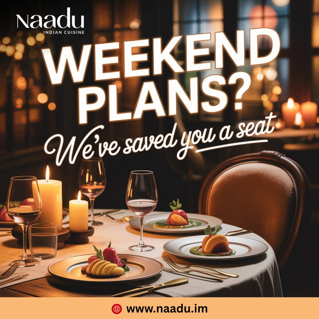 At Naadu, our tables are a favourite gathering spot for the Douglas community and they fill up quickly, especially on weekends.
Whether it’s a cosy dinner for two, a family celebration or a catch-up with friends, make sure your place is set.
📞 Call +44 1624 615202
Great food. Warm ambience. Unforgettable evenings.
https://www.naadu.im/
#NaaduIom #BookNow #DouglasDining #IsleOfManEats #WeekendPlans #ReserveYourTable #IndianCuisine #DouglasIOM #DinnerPlans #FoodLovers