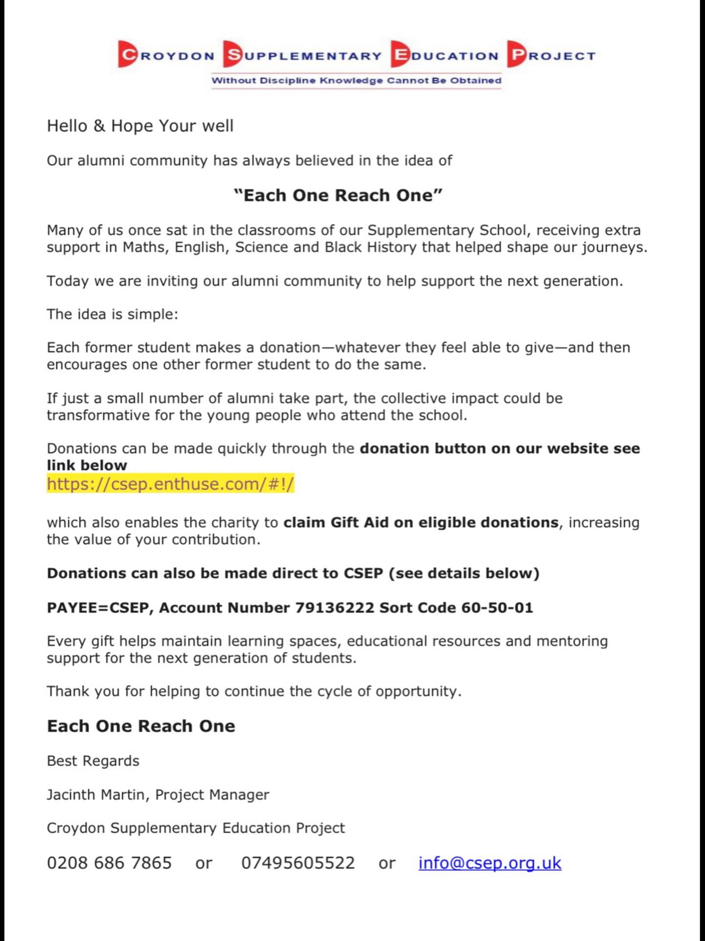 #Csep #Supplementary #Education #Croydon #London