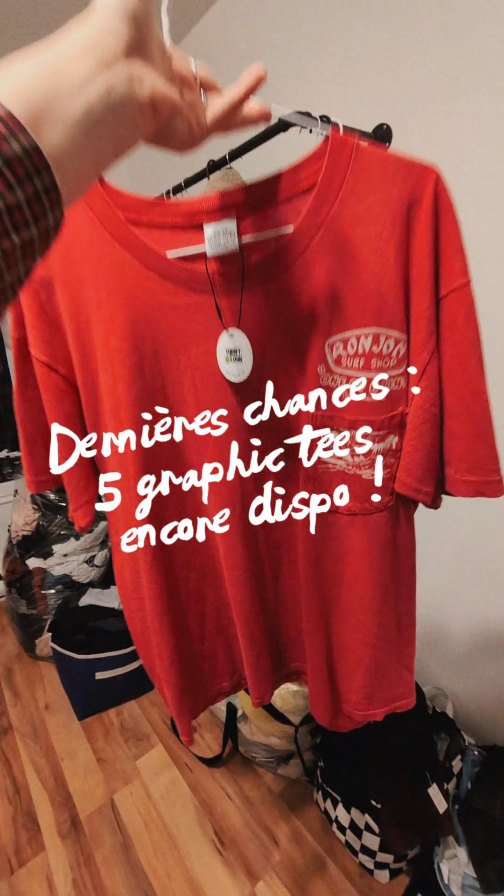 5 graphic tees encore dispos… mais clairement pas pour longtemps 👀🔥
Des pièces uniques et du vibe vintage comme on aime ♻️✨
Si t’en vois un que t’aimes, attends pas… quelqu’un d’autre est déjà dessus 😏
🖤 Dispo maintenant sur Thrift Look
📦 Envoi rapide
💌 DM si t’as des questions
Lequel est ton fav? 👀
#thriftlook #friperieenligne #vintage #graphictees