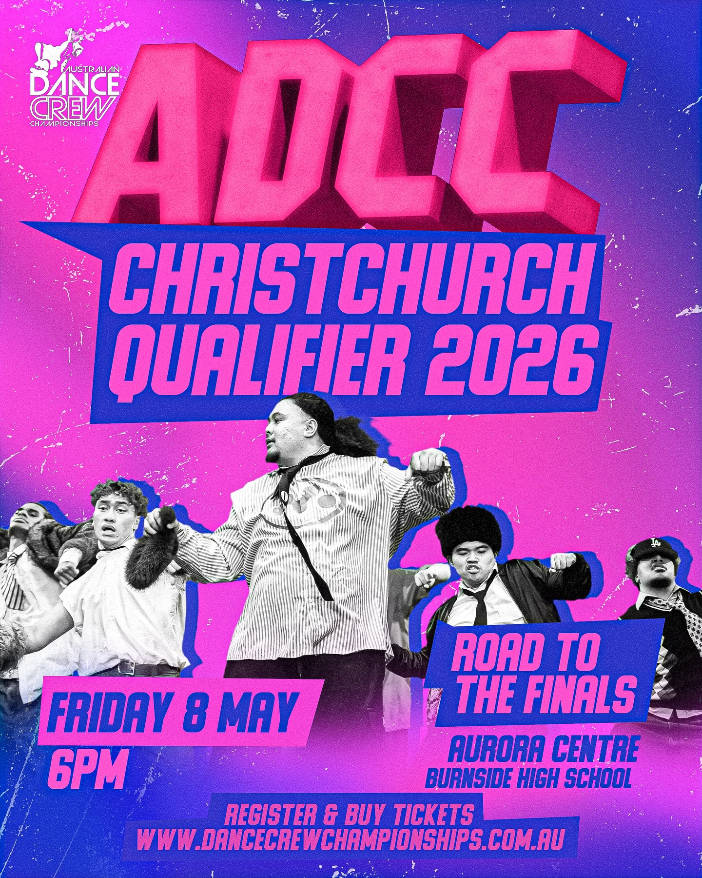 Christchurch NZ - the stage is set!! Kicking off our very first ADCC Qualifier for 2026 with a massive show of over 60 acts ๐คฏ We have reached capacity and we canโt wait to see all the Chch dance community again this year! Thank you for your support once again fam ๐ซถ๐ฝ Tickets are now on sale via Ticketek. See yโall there ๐ซฐ๐ฝ #ADCC26