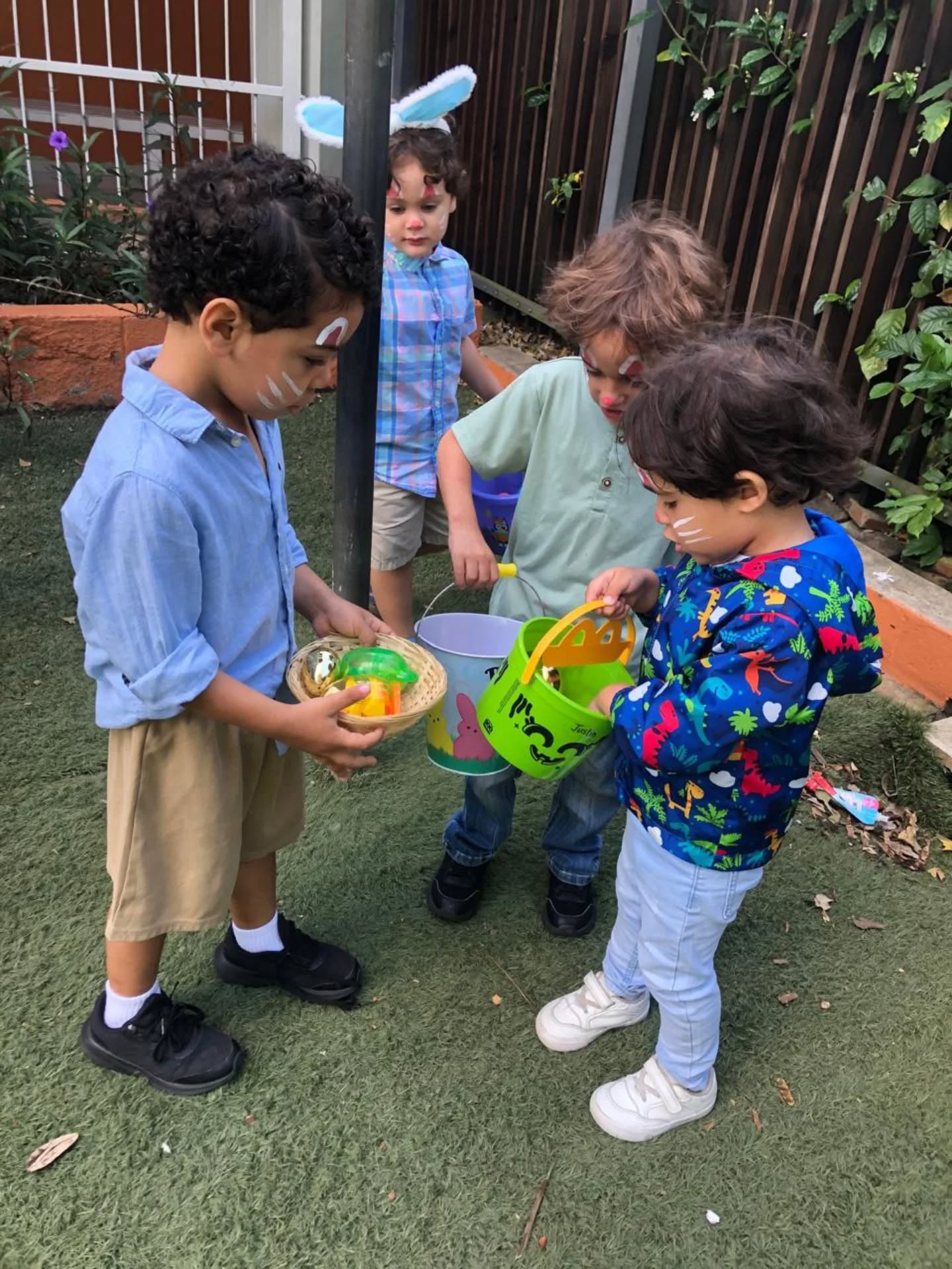 Thank you, parents, for your amazing collaboration in making our Easter egg hunt such a magical and joyful activity! 🐣🌸🐰🥚✨🌈💐🧺💛
Your support helped create such a fun and memorable experience for our little ones! 🐥🎀🌼🍫🐇💖
Wishing you all a beautiful and happy Easter! 🥚🌷🐰✨💐🌈🐣💛