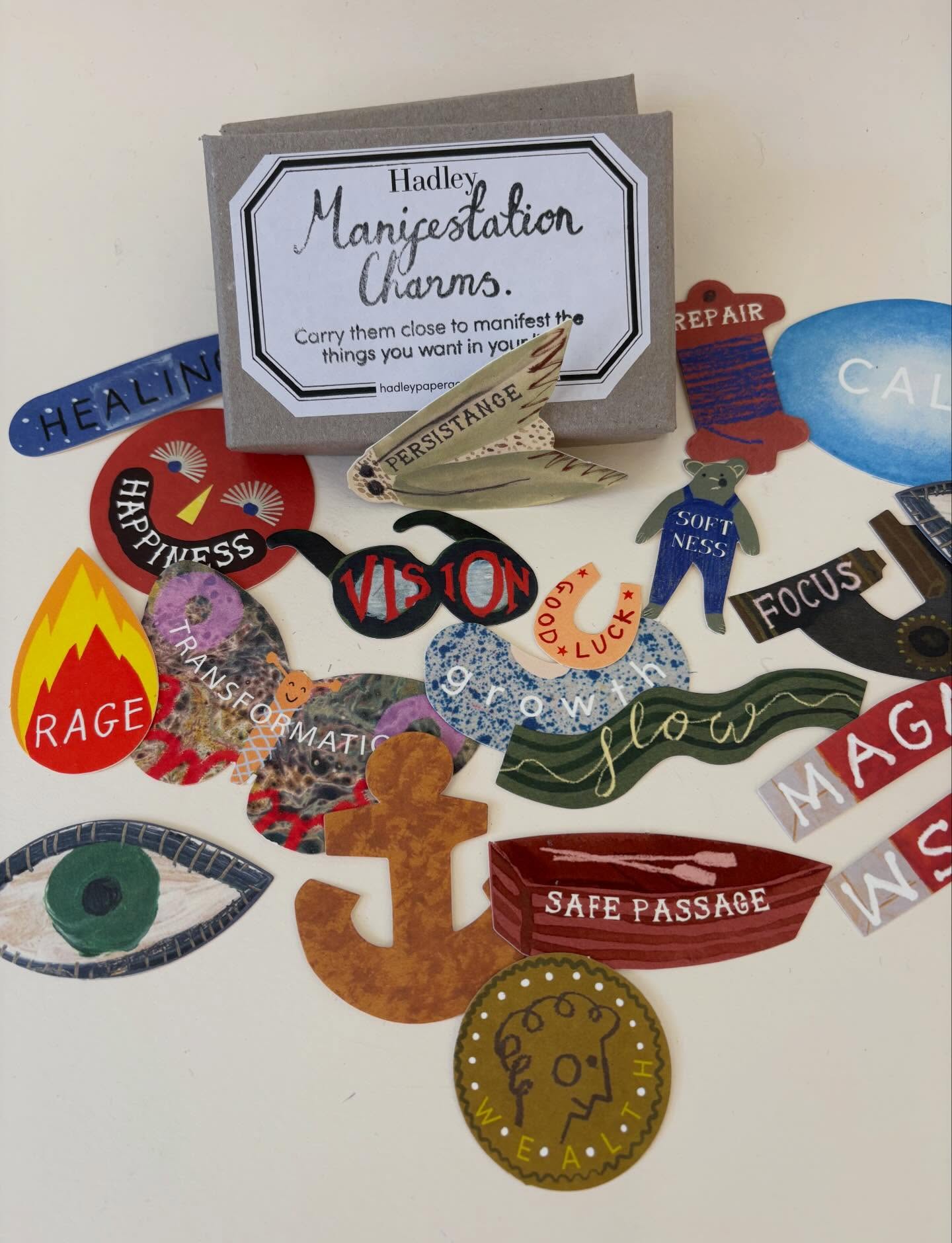 We all could do with some Manifestation Charms from @hadleypapergoodsltd …Love them !