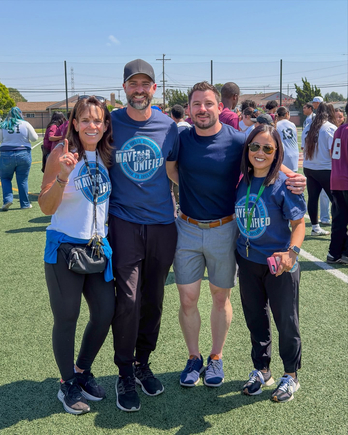 Our Unified program is simply amazing!
Bringing kids with and without disabilities together to create a district culture where students feel they belong, are supported and valued.
Thank you to the hard working dedicated staff that make events like today’s Kickball game possible.
I was able to stop by this afternoon during lunch and see our Mayfair Monsoons have a fun but competitive game against our Bellflower Bucs and it was awesome to be a part of it.
#unifiedsports #inclusion #proudtobebusd