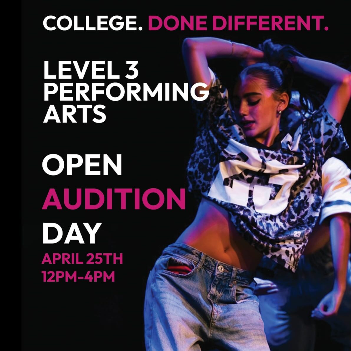 💫 Our Next OPEN Event and AUDITIONS 💫
We are opening our doors for anyone interested in our Level 3 Performing Arts course, powered by SCL College.
Are you a passionate performer ready to take the next step?
Our Level 3 course is designed for students who want full-time, vocational training in the heart of Cornwall.
⭐ Industry-led training
🎬 Real work experience
🎤 Audition preparation
🎭 Clear progression into the performing arts industry
📩 Book your space now: https://www.studio4dance.com/fe
Get in Touch now ✨
#performingartscornwall #studio4academy #SCLCollege #performingartssouthwest
