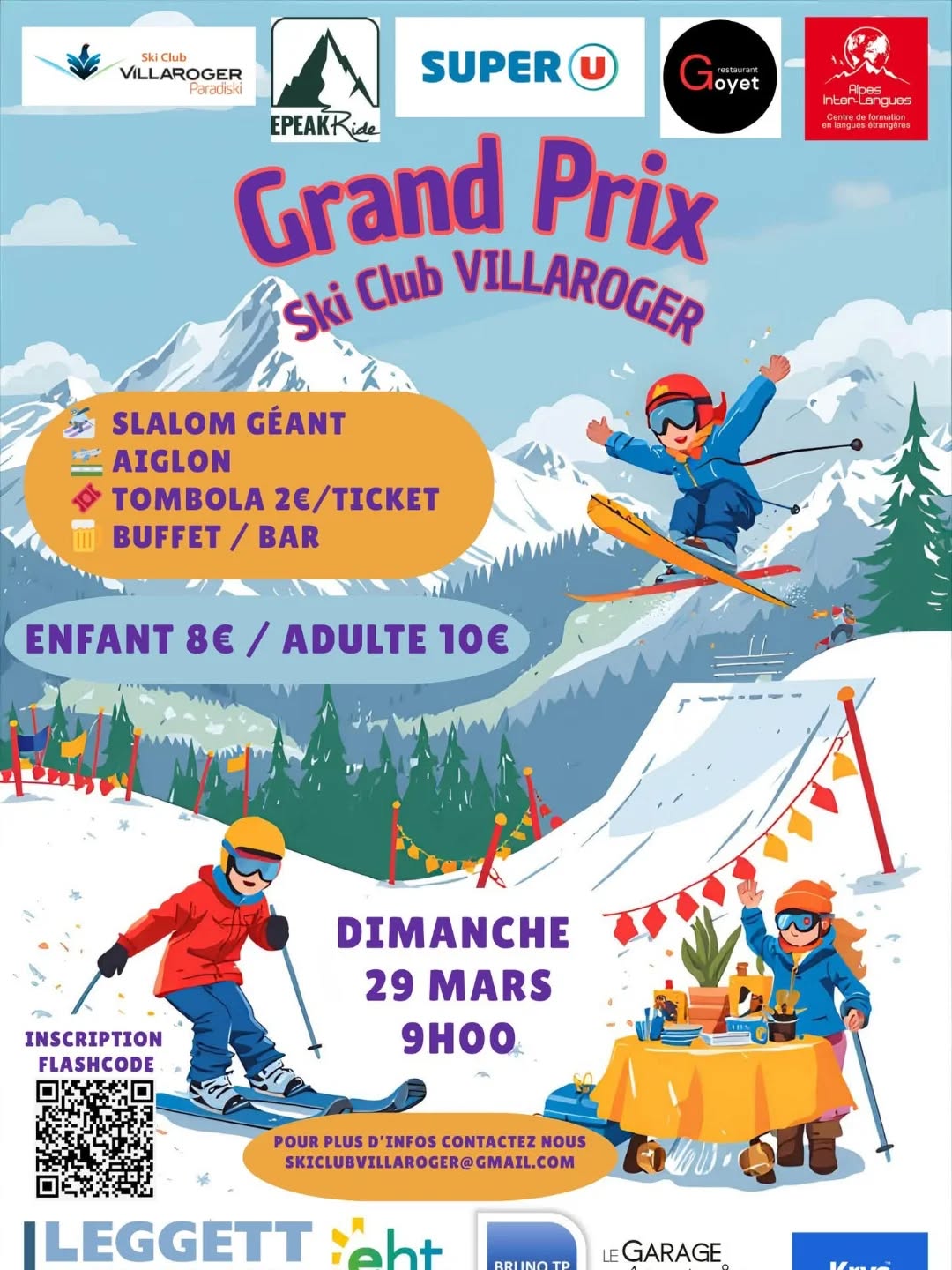 It's race day!!! Good luck to all participants. #lesarcsvillaroger #skiclubdevillaroger #leparadiscaché