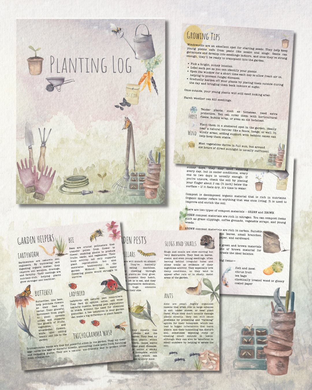 FREEBIE FRIDAY - I have updated my planting log and for one day it is totally free! Click the link in my bio. #freebie #freelearningresources #homeschooling #wildfeatheredu #plantinglog