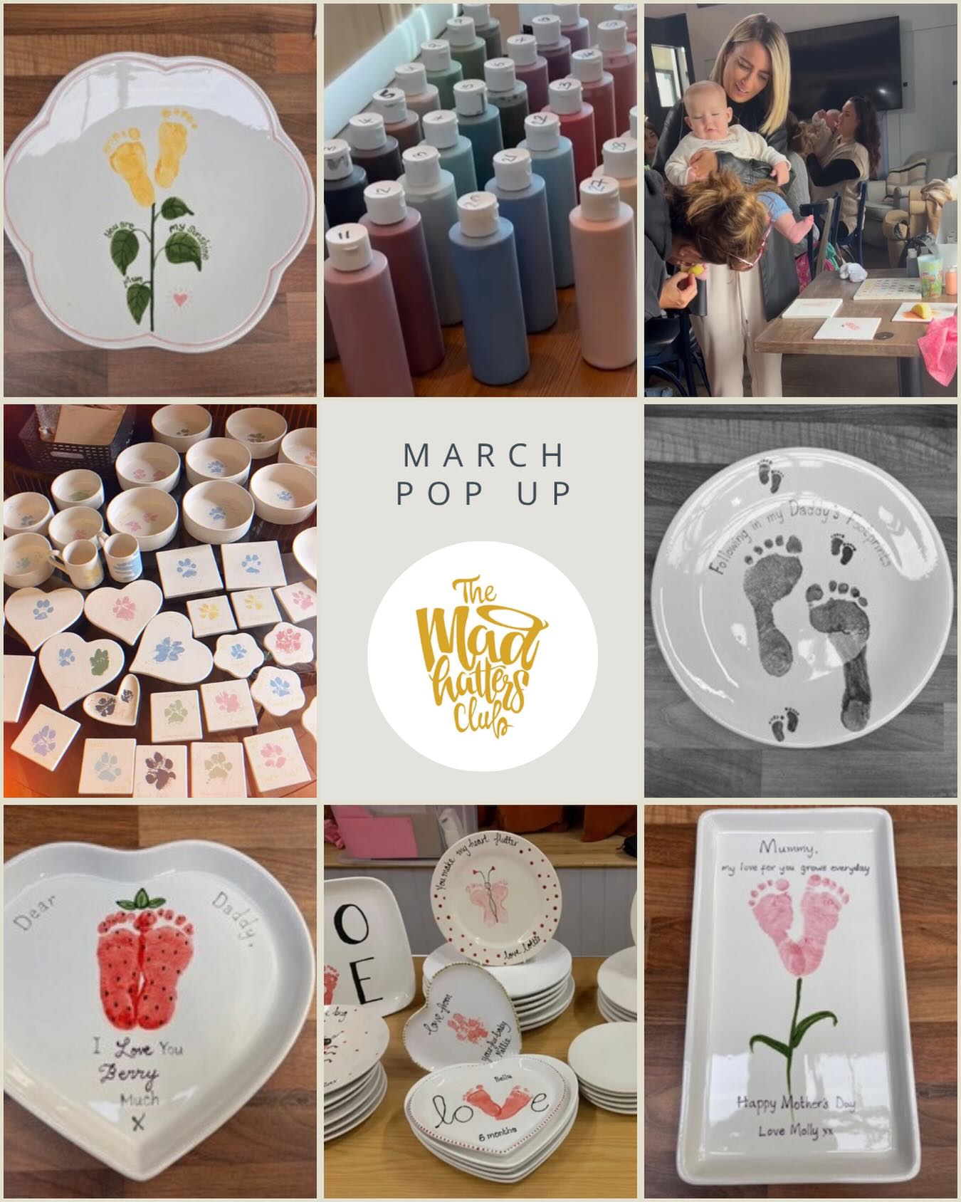 We’re excited to have @themadhattersclub_ joining us at @bottleandglassbarn this Friday 🎨
They’ll be helping you create beautiful keepsakes using hand and footprints, the sweetest way to capture those little moments with your babies 🤍