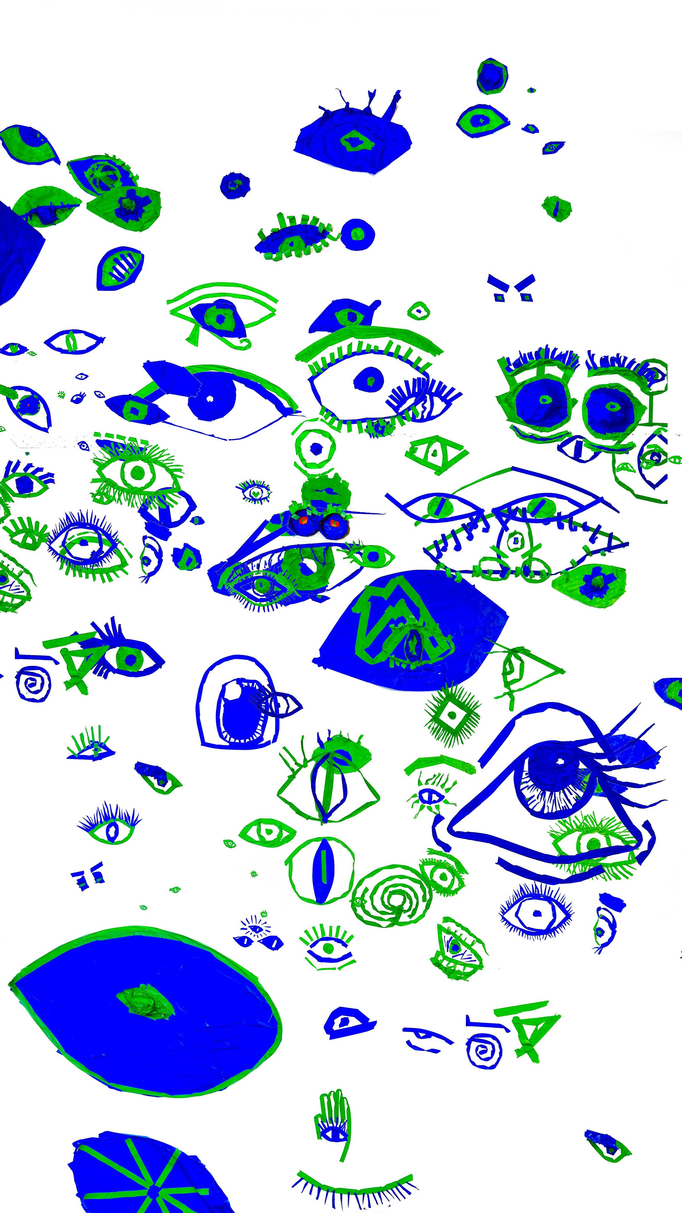 Our office-themed interactive Tape Art exhibit at the Brattleboro Museum and Art Center has been getting so many visitors - ahem - workers! We have seen some great tape artworks made by visitors of all ages, who are filling up our offices with animals, eyeballs, and wig designs.
Open daily from 10am-6pm in Brattleboro, VT. Stop by and we’ll put you to work. FREE