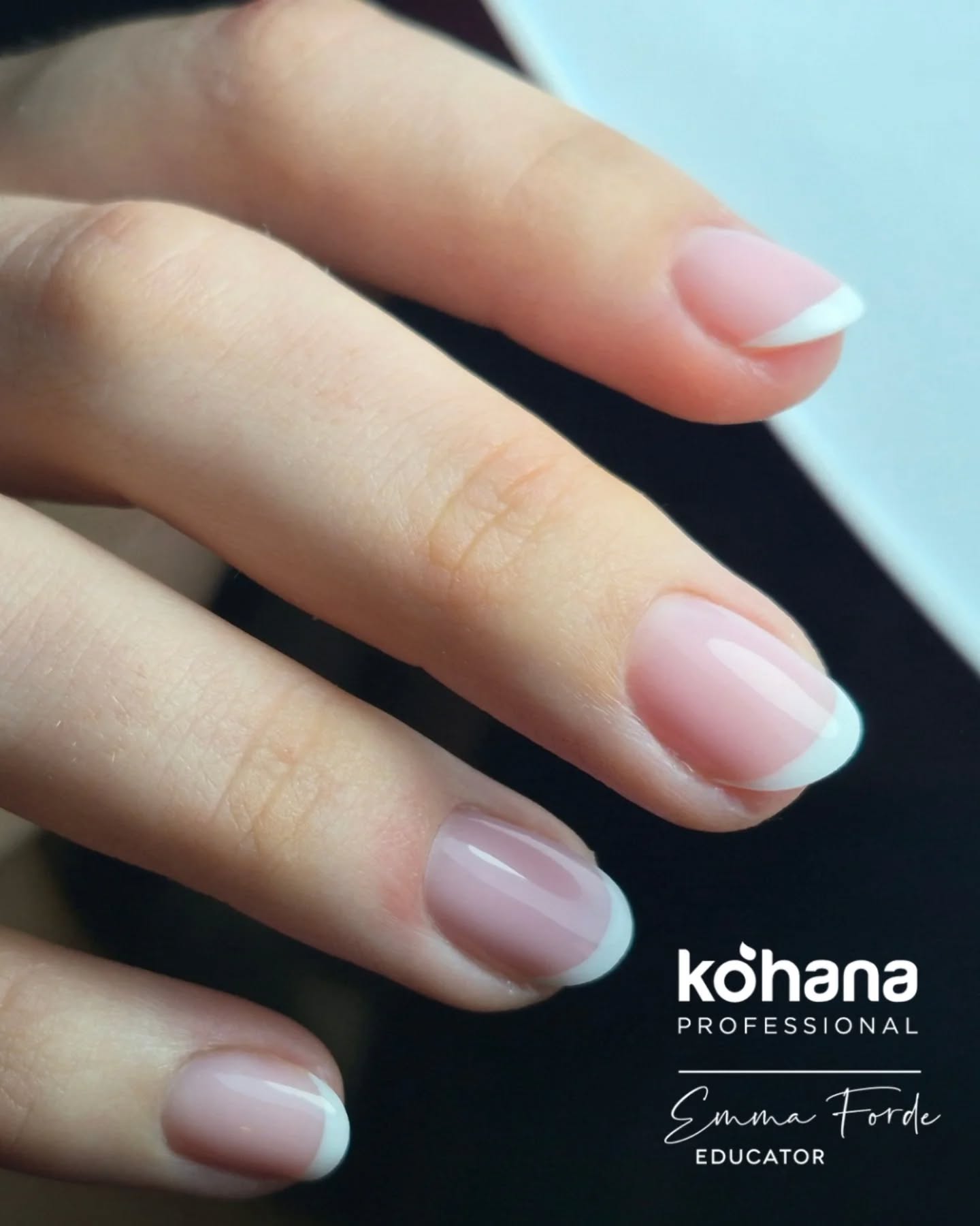 Classic French using @kohana_professional
CB #naturalpink (my new fave)
002 #white
#nails #frenchnails💅 #classicfrench