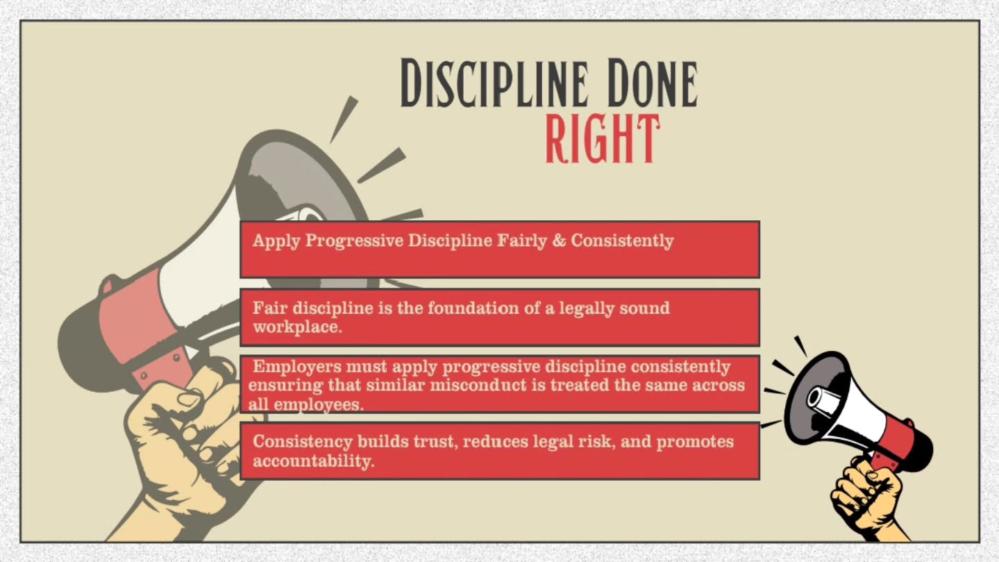 Consistency builds trust, reduces legal risk, and promotes accountability.
This Human Rights Month, ensure your workplace reflects fairness in every decision.
#GDPEO #HumanRightsMonth #FairDiscipline #ProgressiveDiscipline #WorkplaceFairness