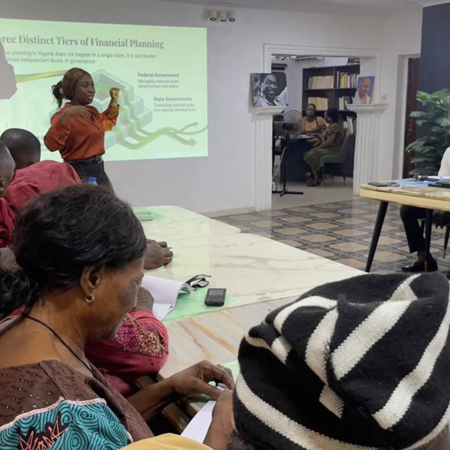 In the first session of the capacity-building programme on strengthening citizen oversight in budget tracking and fiscal accountability for Community-Based Organizations (CBOs), participants were equipped with a deeper understanding of their role as watchdogs within their communities.
They received practical guidance on how to monitor budget allocations, engage relevant stakeholders, identify and report gaps, and advocate effectively for transparency and accountability in public spending.
Facilitated by our Advisor Legal, Solomtochukwu Ozubulu Esq, the session also provided an overview of Nigeria’s budget system, explaining how federal funds flow to states and local governments. It highlighted the three tiers of financial planning, the Federation Account distribution process, and the key bottlenecks affecting fund flow, underscoring the importance of budget tracking.